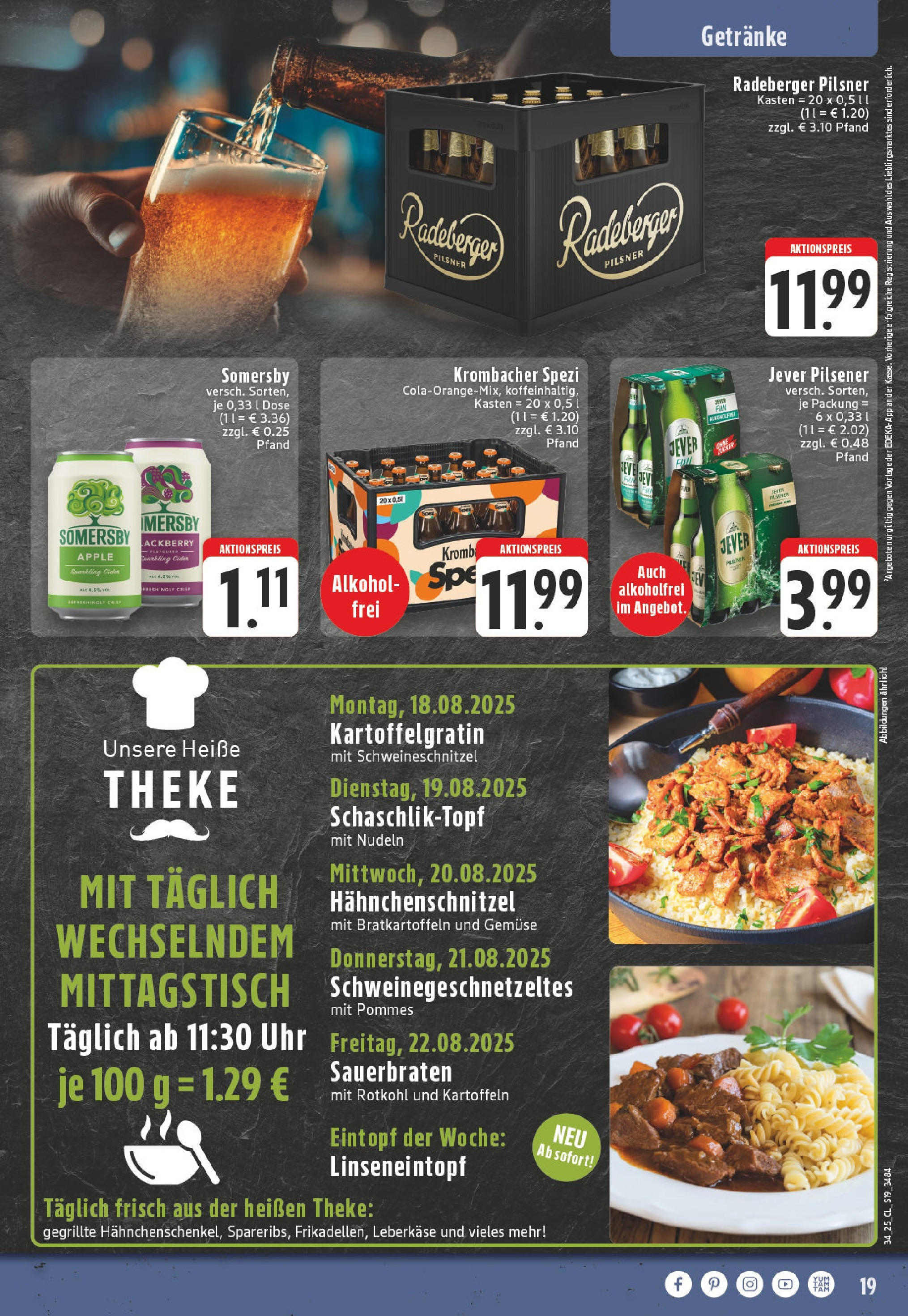 Edeka prospekt Hamm	 (ab 17.08.2025) » Angebote Online | Seite: 19 | Produkte: Apple, Kartoffeln, Gemüse, Leberkase