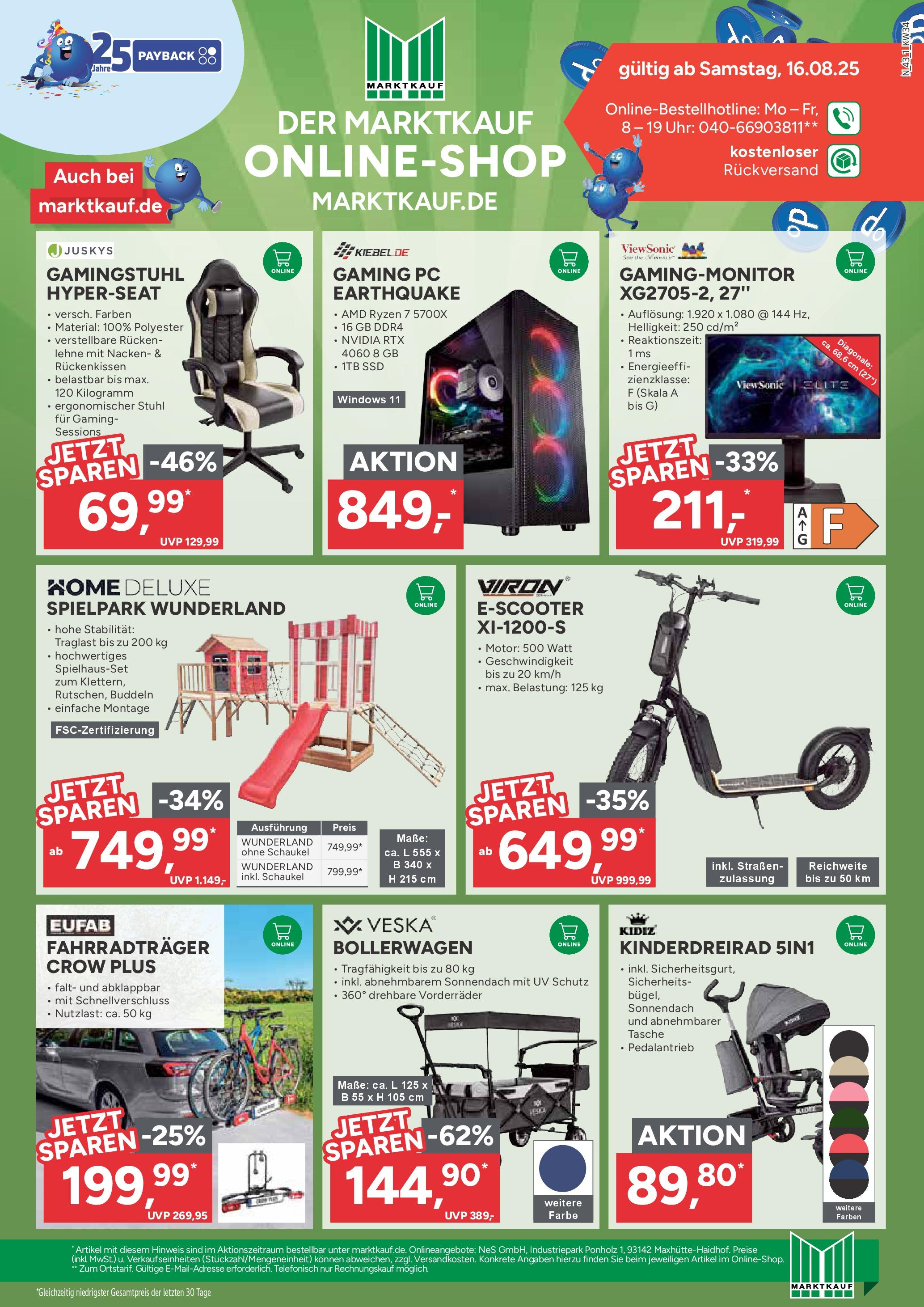Marktkauf - Marktkauf: Wochenangebote (ab 17.08.2025) » Angebote ab Montag | Seite: 43 | Produkte: Tasche, Stuhl, Gamingstuhl, PC Marktkauf - Marktkauf: Wochenangebote (ab 17.08.2025) » Angebote online | Seite: 43 | Produkte: Tasche, Stuhl, Gamingstuhl, PC