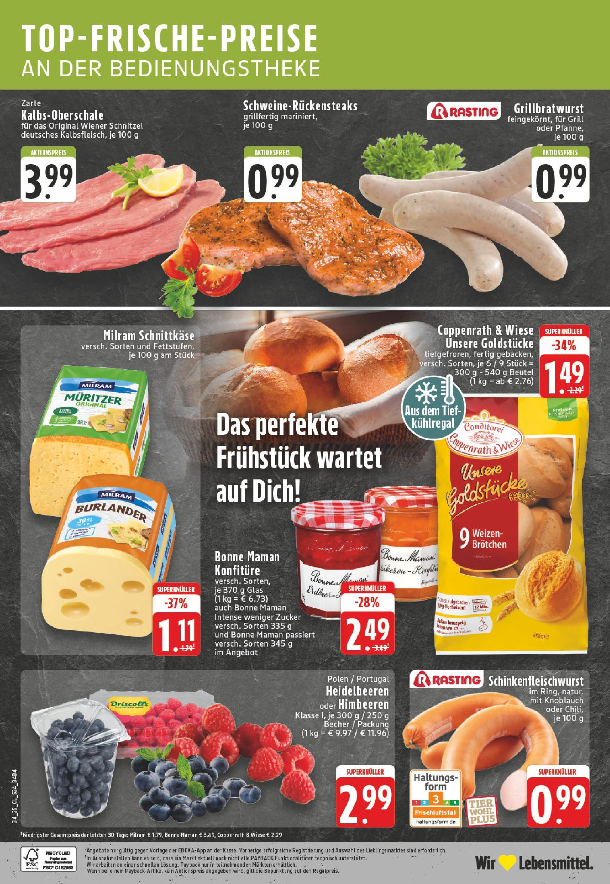 Edeka prospekt Hamm	 (ab 17.08.2025) » Angebote Online | Seite: 24 | Produkte: Grill, Schnitzel, Knoblauch, Bonne maman