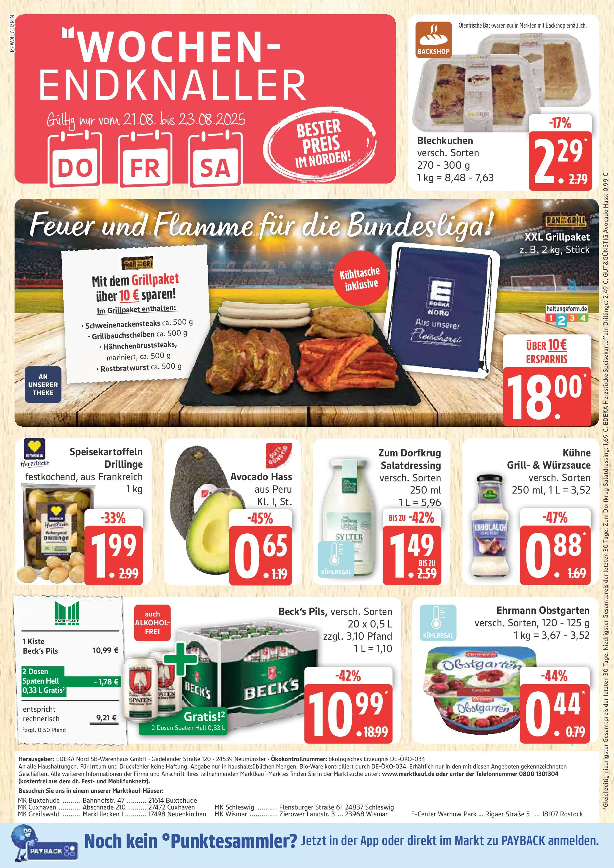 Marktkauf - Marktkauf: Wochenangebote (ab 17.08.2025) » Angebote ab Montag | Seite: 44 | Produkte: Pils, Flensburger, Avocado, Knoblauch Marktkauf - Marktkauf: Wochenangebote (ab 17.08.2025) » Angebote online | Seite: 44 | Produkte: Pils, Flensburger, Avocado, Knoblauch
