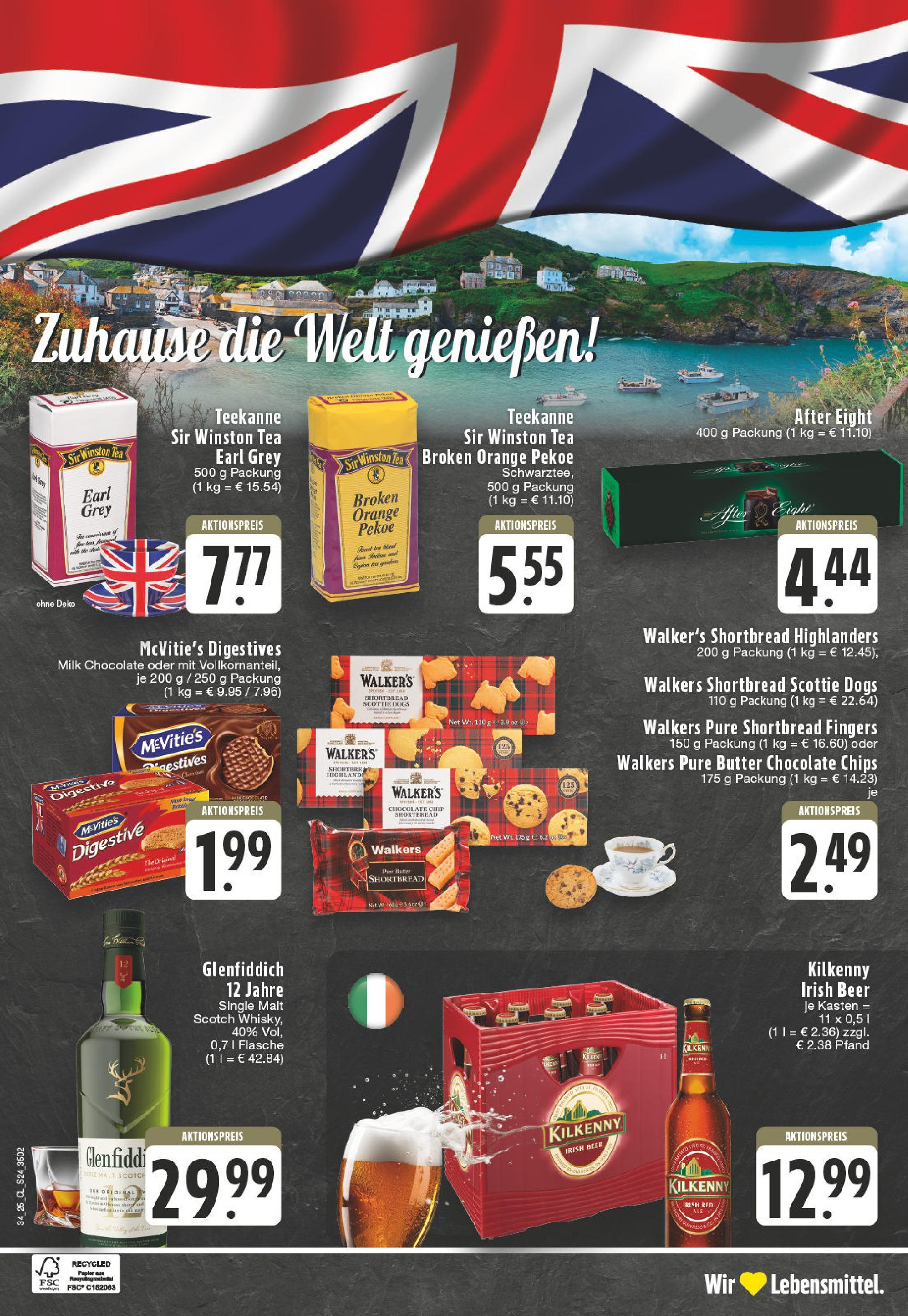 Edeka prospekt Leverkusen	 (ab 17.08.2025) » Angebote Online | Seite: 24 | Produkte: Whisky, Butter, Teekanne, Chips