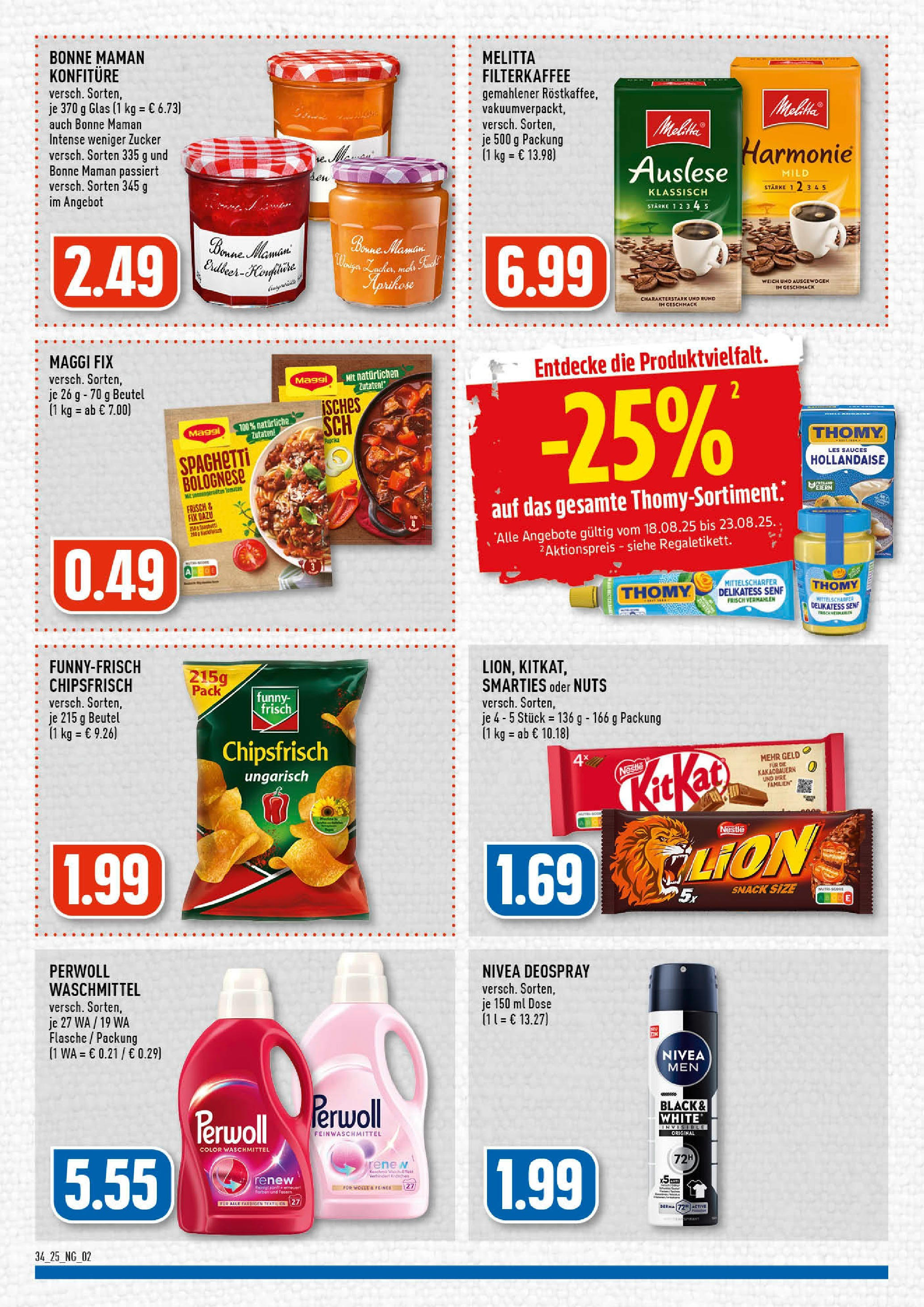 Edeka prospekt Wermelskirchen (ab 17.08.2025) » Angebote Online | Seite: 2 | Produkte: Maggi, Smarties, Zucker, Chips Edeka prospekt Wermelskirchen (ab 17.08.2025) » Angebote Online | Seite: 2 | Produkte: Maggi, Smarties, Zucker, Chips