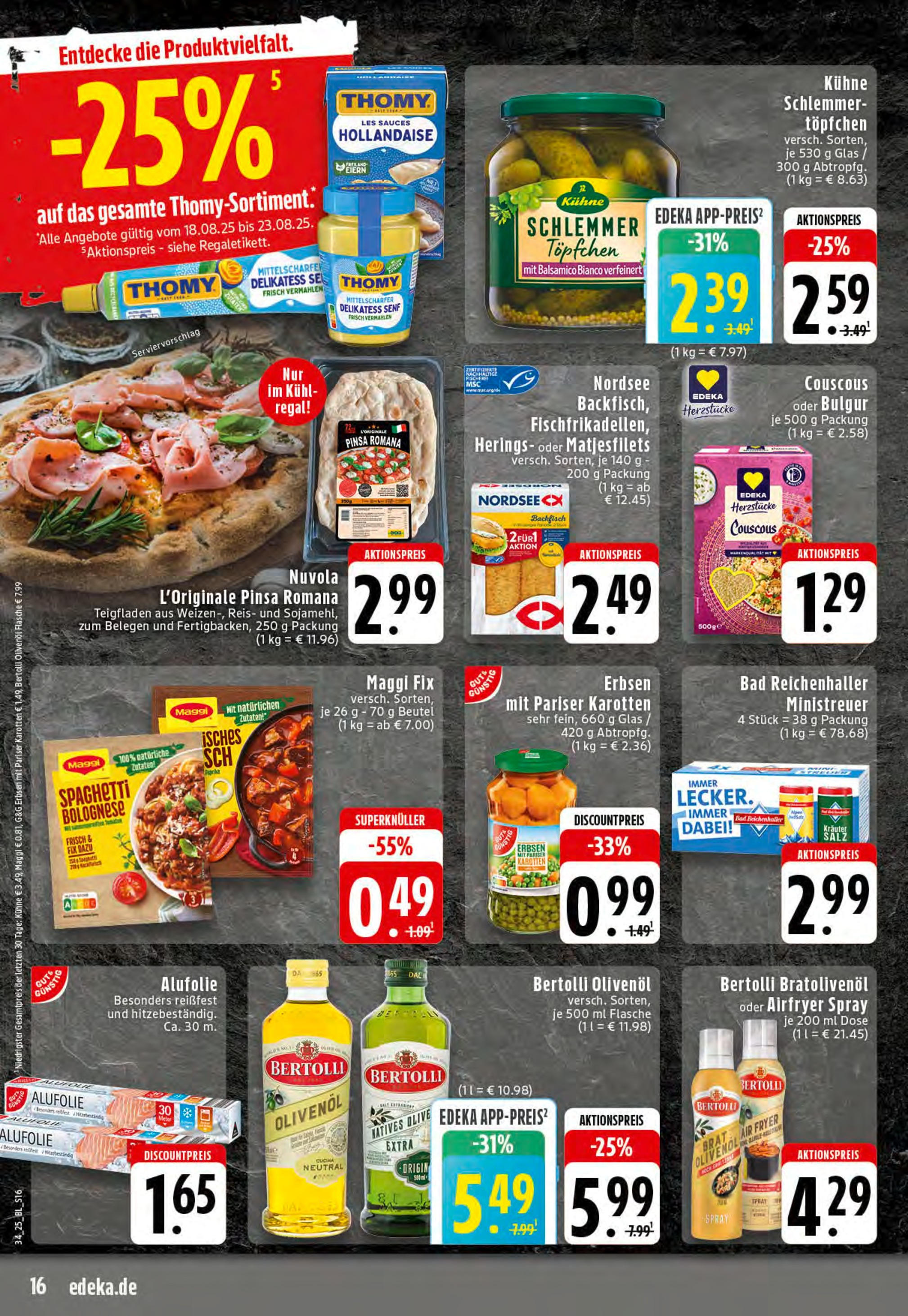 Edeka prospekt Essen	 (ab 17.08.2025) » Angebote Online | Seite: 16 | Produkte: Balsamico, Bad, Olivenol, Bertolli olivenol