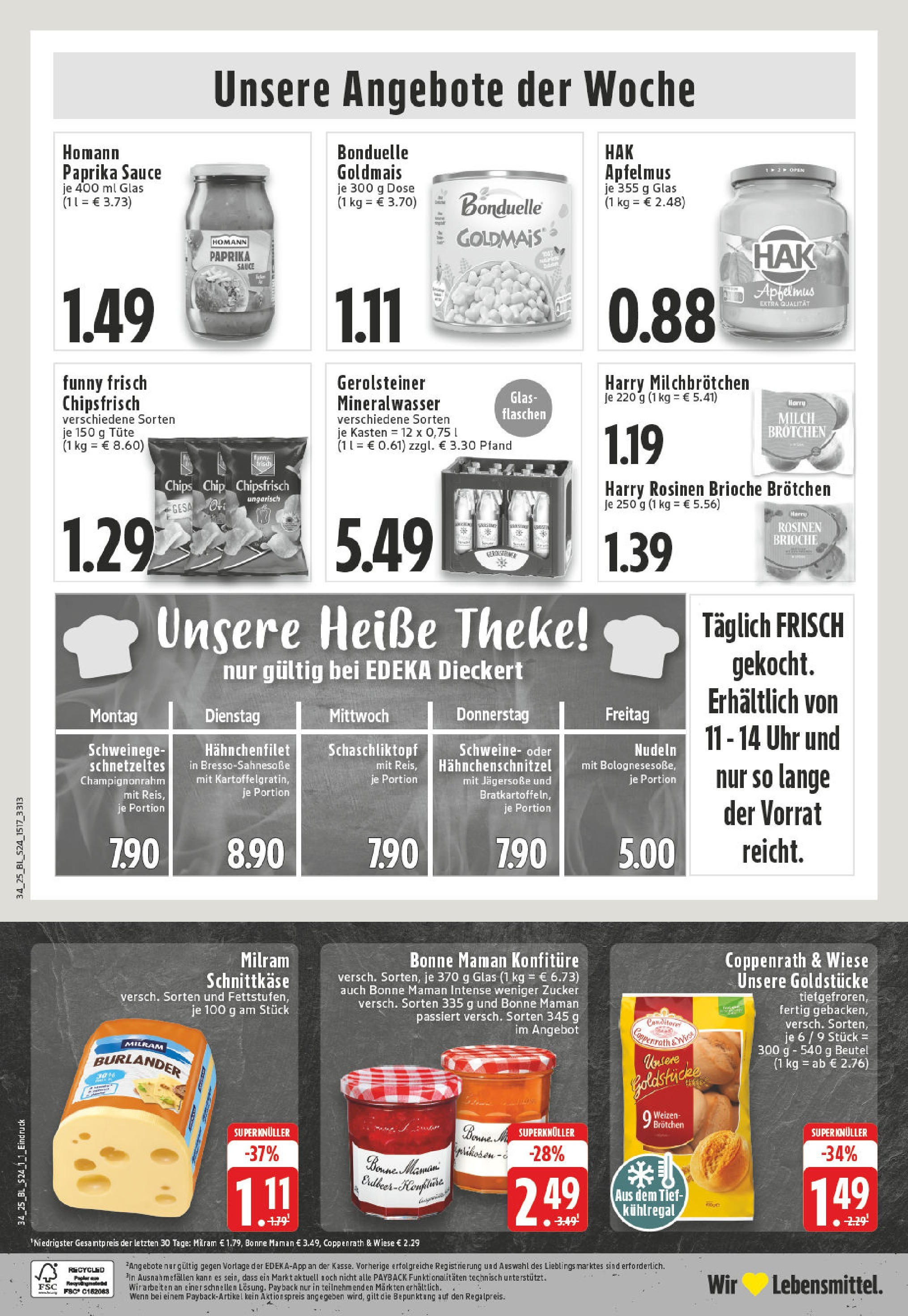 Edeka prospekt Heinsberg (ab 17.08.2025) » Angebote Online | Seite: 24 | Produkte: Rosinen, Nudeln, Uhr, Gerolsteiner Edeka prospekt Heinsberg (ab 17.08.2025) » Angebote Online | Seite: 24 | Produkte: Rosinen, Nudeln, Uhr, Gerolsteiner