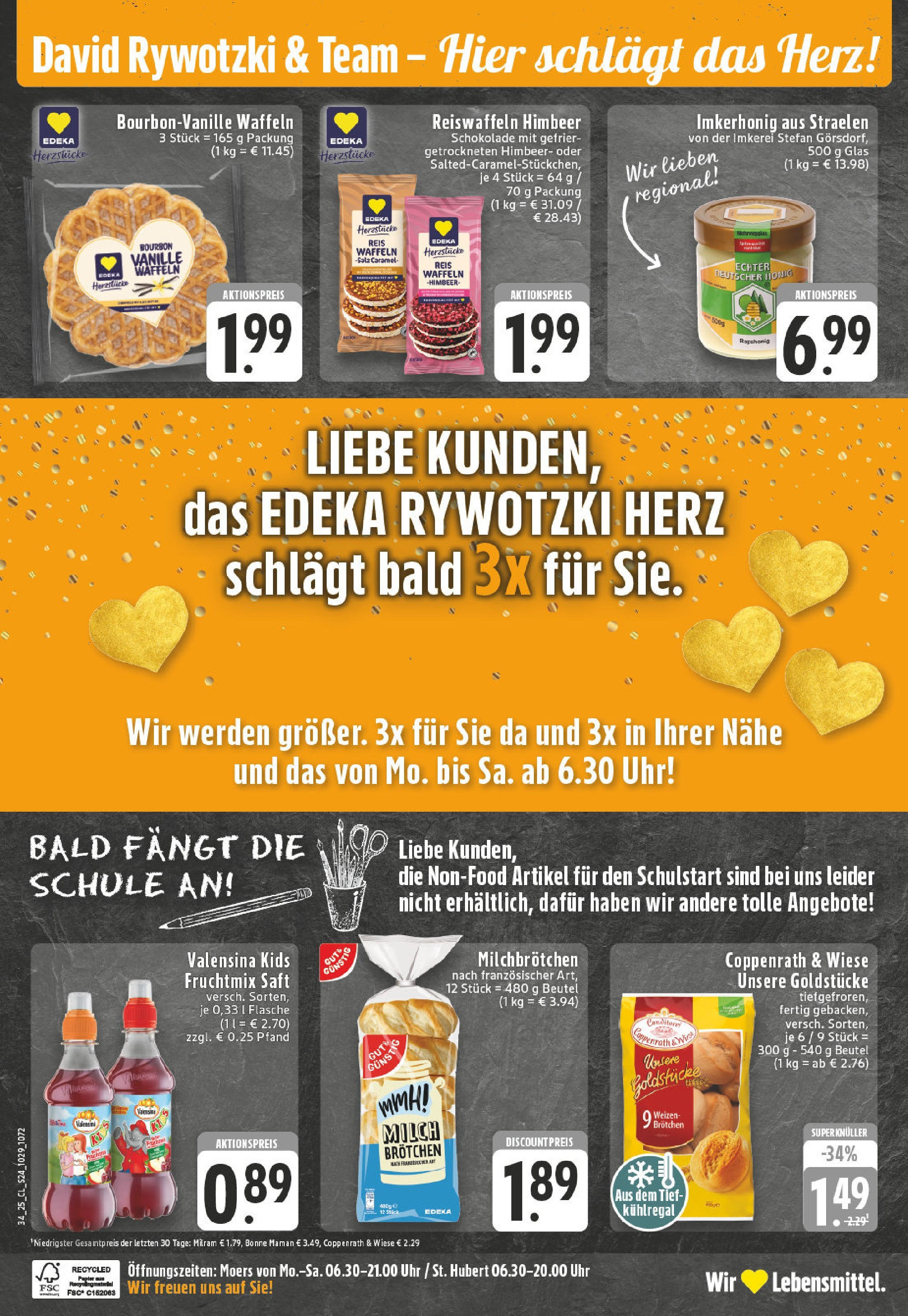 Edeka prospekt Kempen	 (ab 17.08.2025) » Angebote Online | Seite: 24 | Produkte: Schokolade, Reis, Bourbon, Uhr