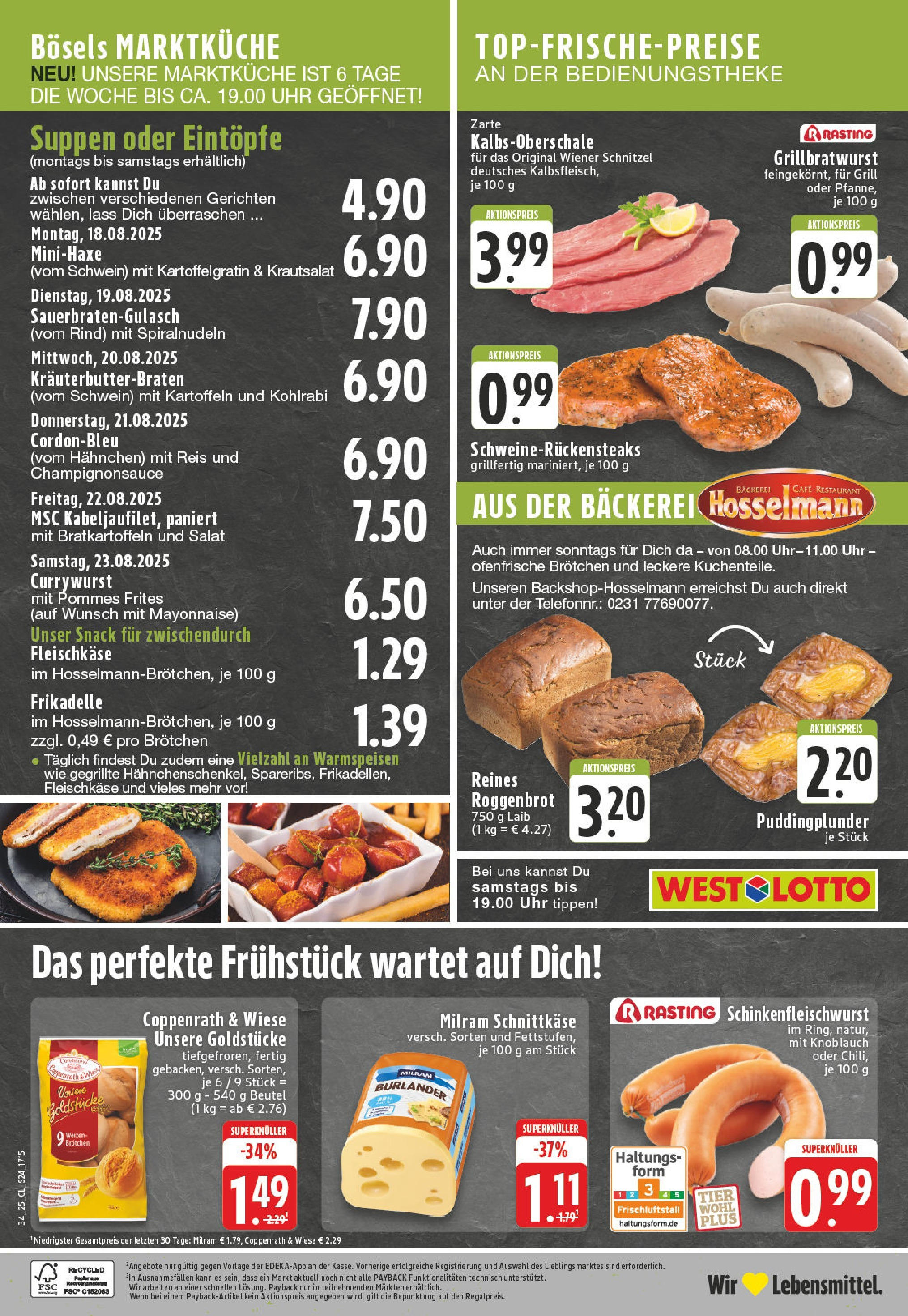 Edeka prospekt Lünen-Brambauer	 (ab 17.08.2025) » Angebote Online | Seite: 24 | Produkte: Grill, Kohlrabi, Schnitzel, Mayonnaise