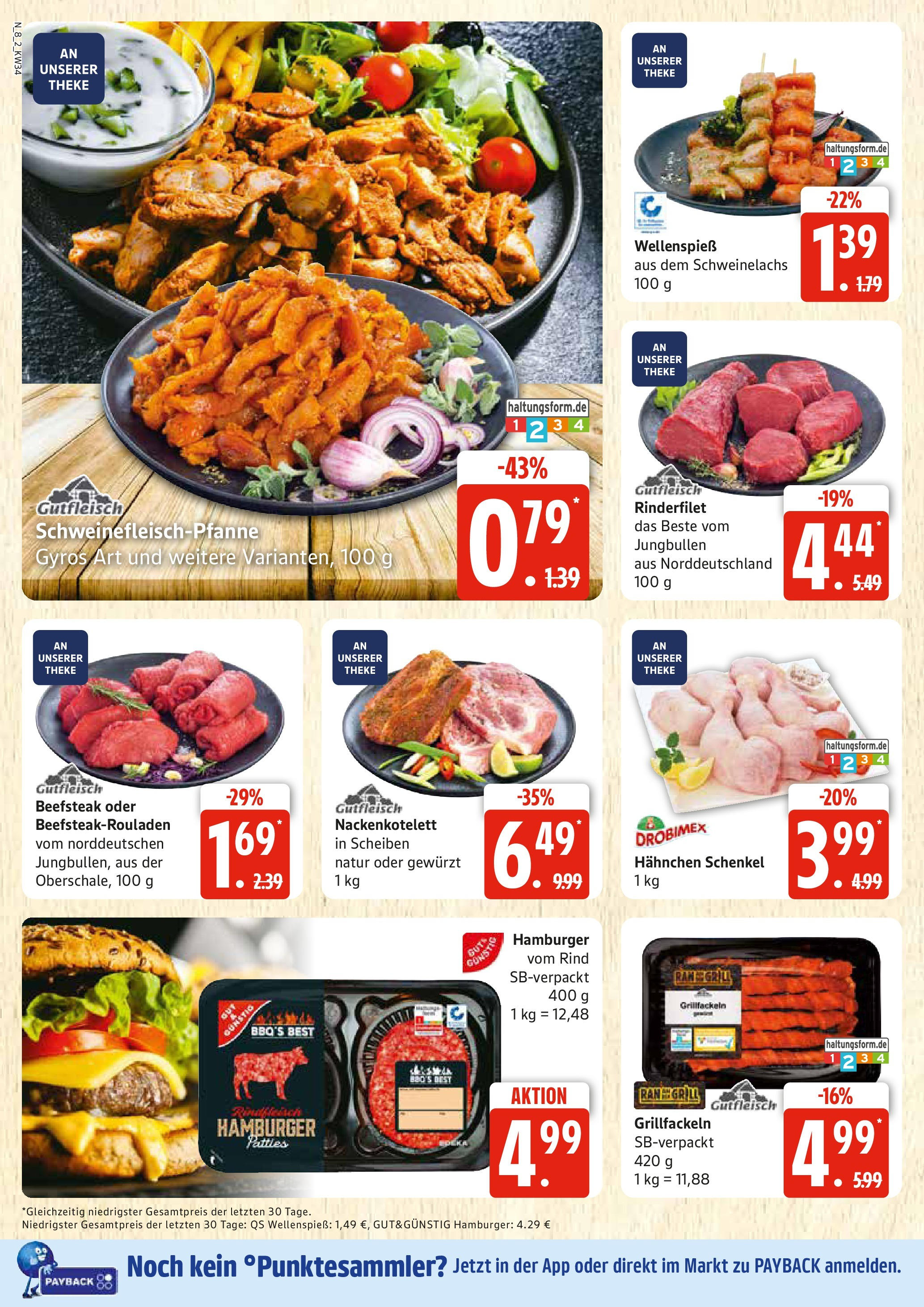 Edeka prospekt Rostock	 (ab 17.08.2025) » Angebote Online | Seite: 8 | Produkte: Grill, Theke, Rinderfilet, Gyros