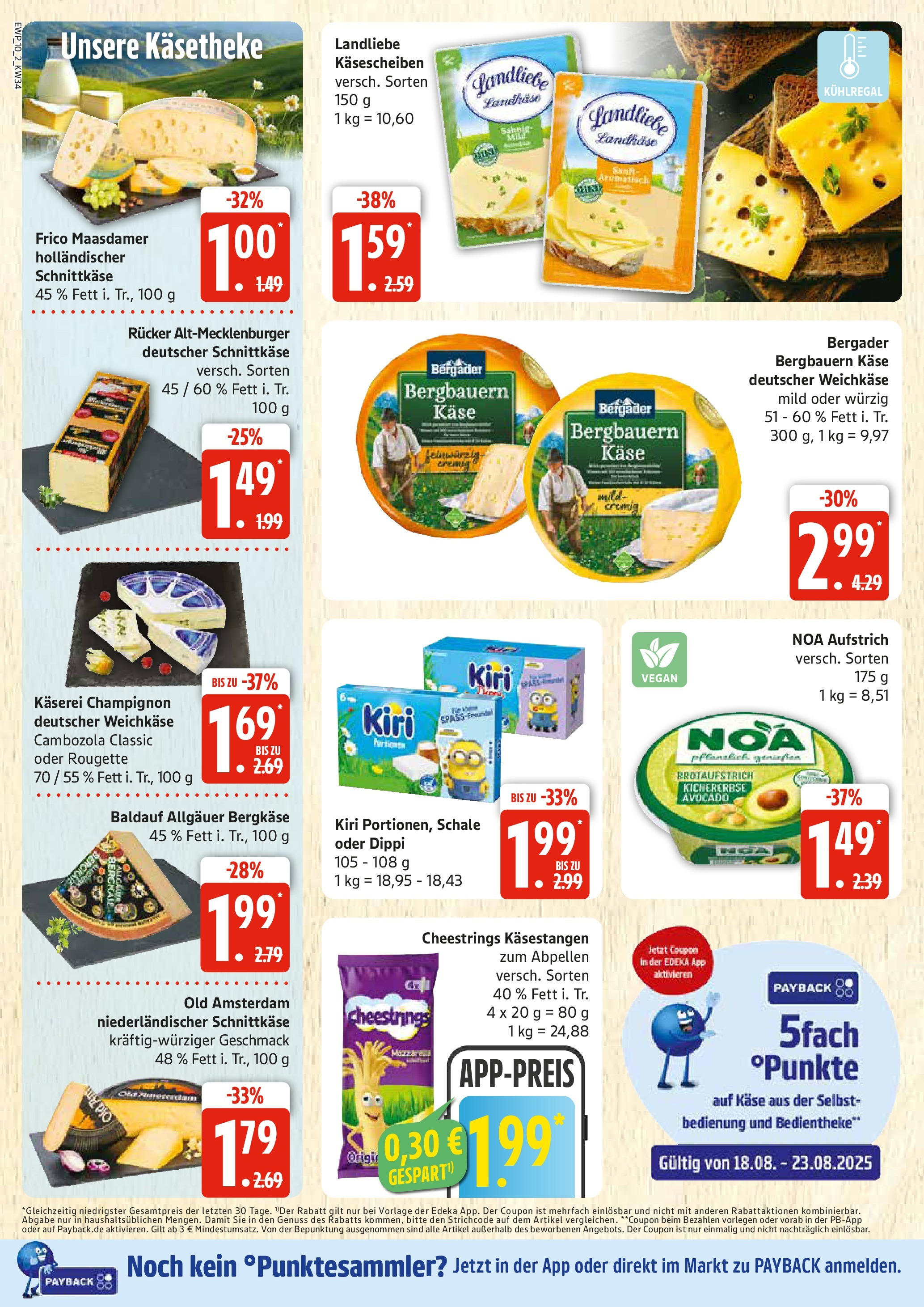 Edeka prospekt Rostock	 (ab 17.08.2025) » Angebote Online | Seite: 10 | Produkte: Käse, Avocado