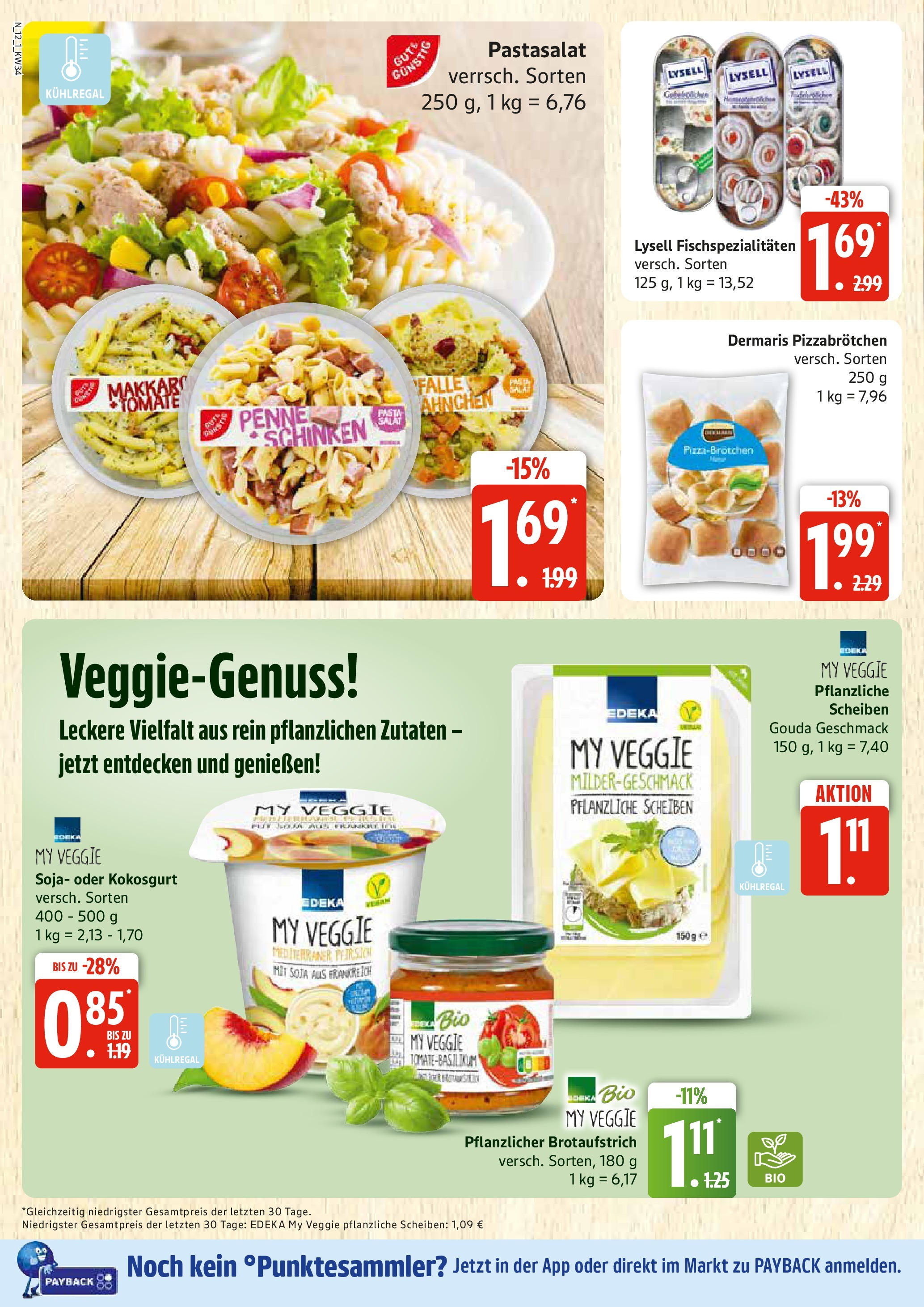 Edeka prospekt Rostock	 (ab 17.08.2025) » Angebote Online | Seite: 12 | Produkte: Gouda, Pasta, Schinken