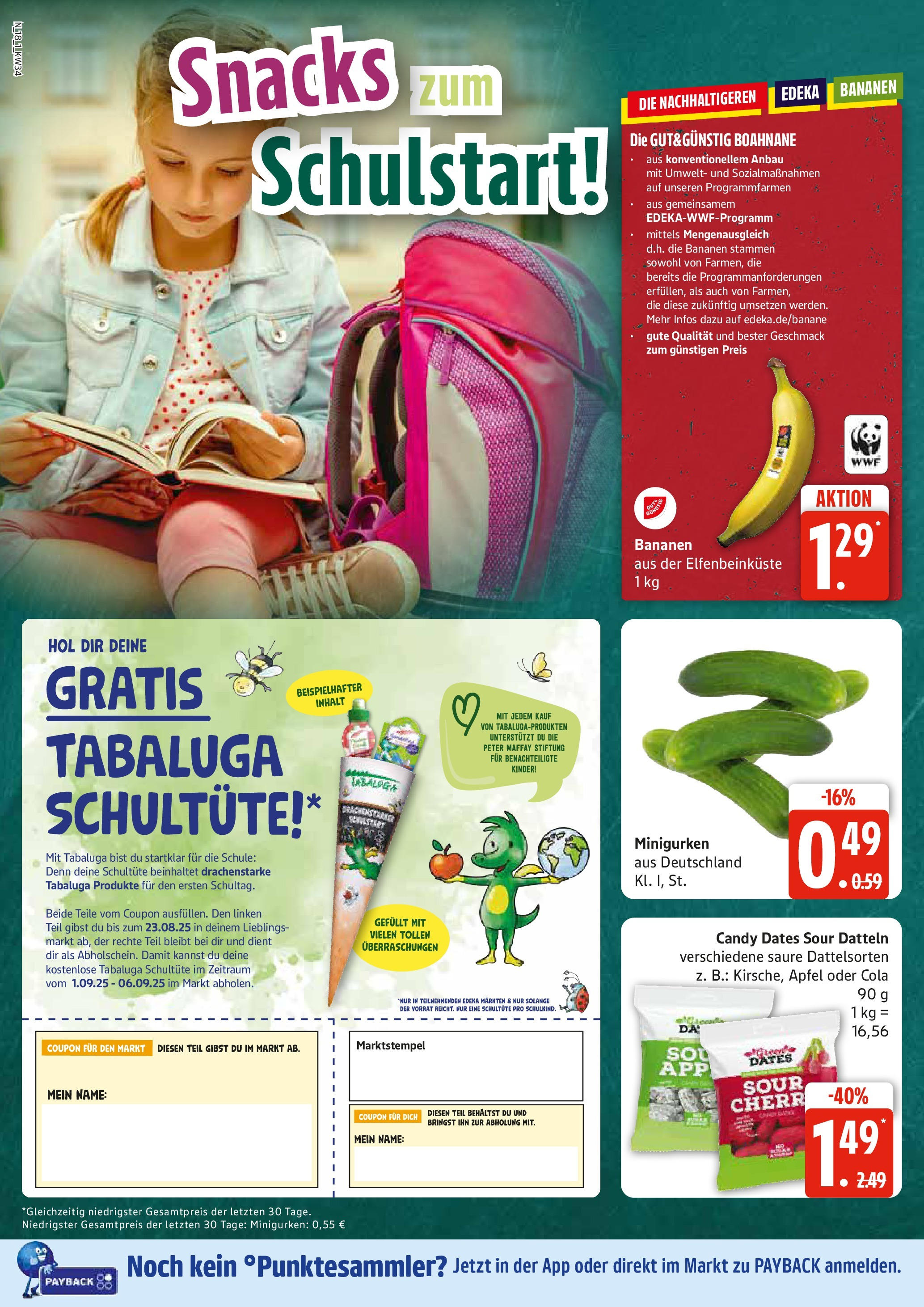 Edeka prospekt Rostock	 (ab 17.08.2025) » Angebote Online | Seite: 18 | Produkte: Cola, Äpfel, Bananen