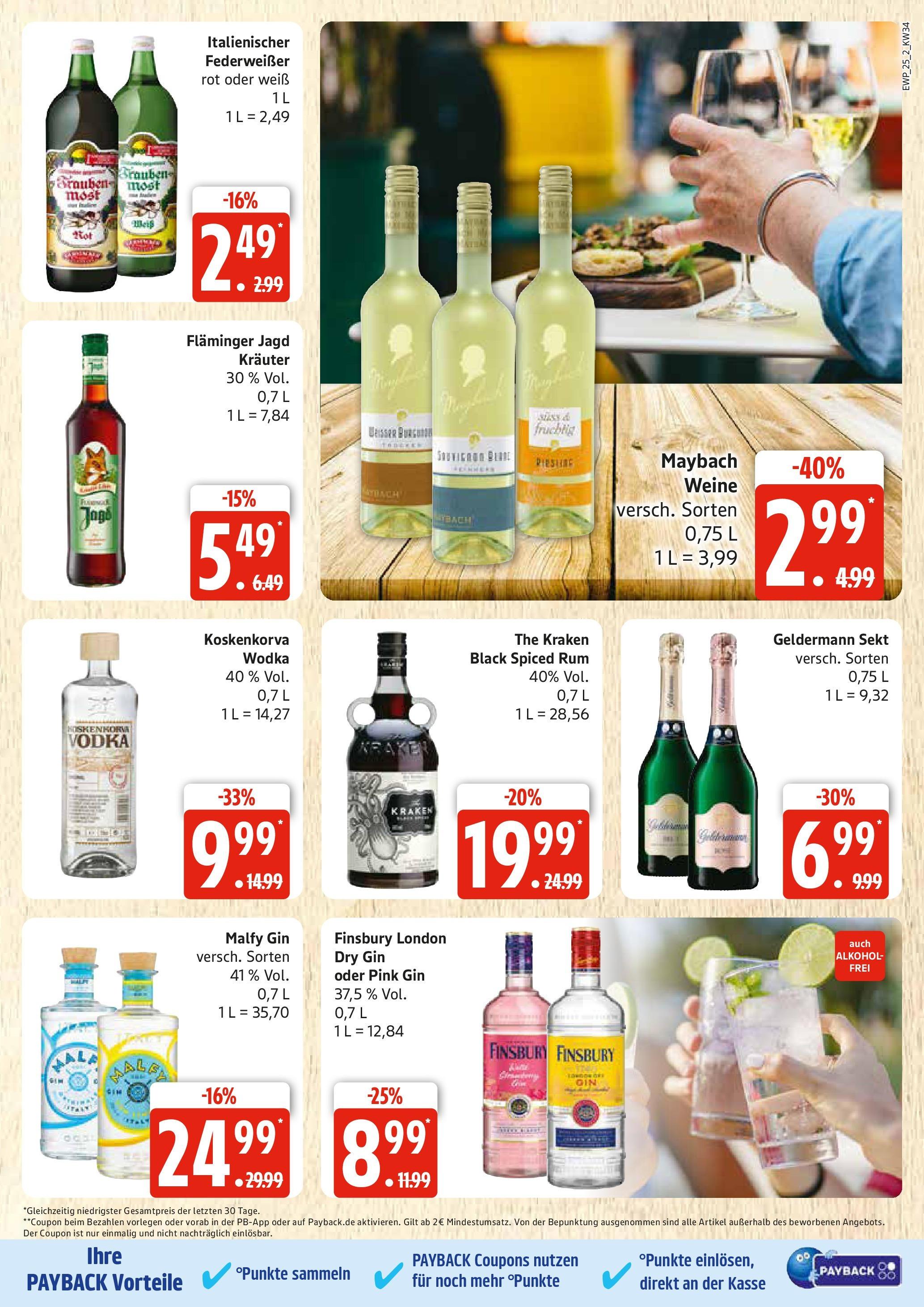 Edeka prospekt Rostock	 (ab 17.08.2025) » Angebote Online | Seite: 25 | Produkte: Sekt, Rum, Vodka, Gin