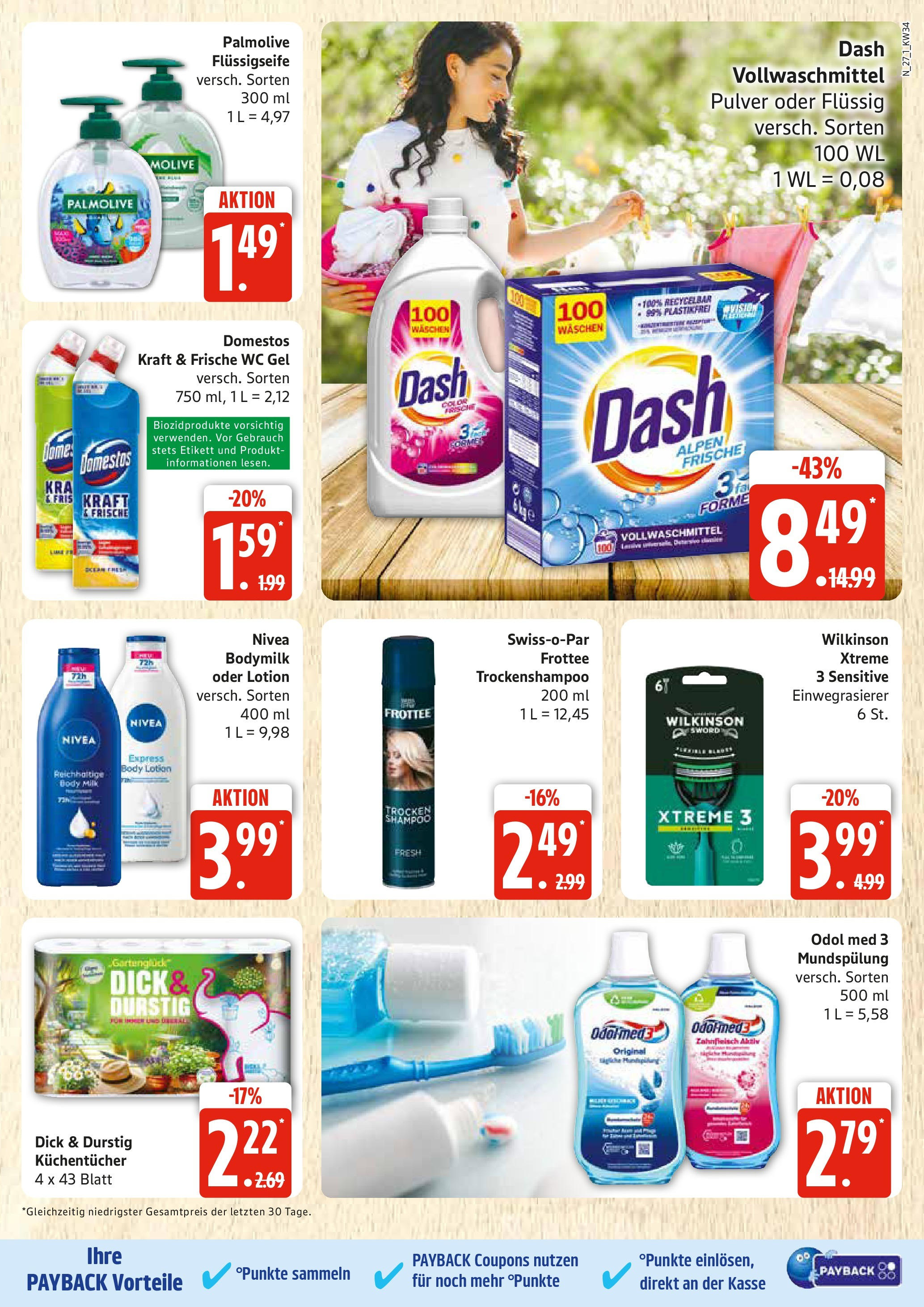 Edeka prospekt Rostock	 (ab 17.08.2025) » Angebote Online | Seite: 27 | Produkte: Shampoo, Body Lotion, Body Milk