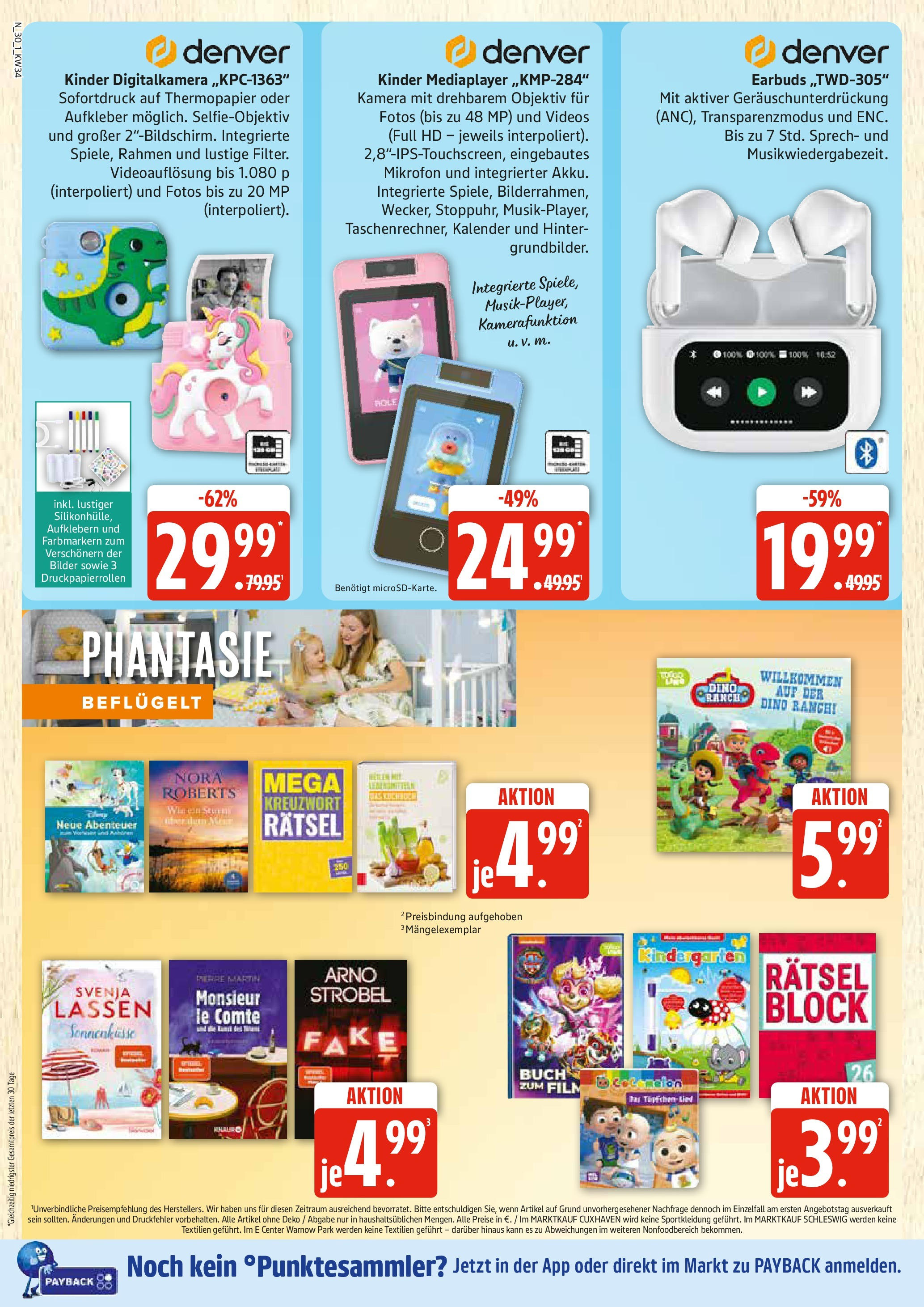 Edeka prospekt Rostock	 (ab 17.08.2025) » Angebote Online | Seite: 30 | Produkte: Kamera, Digitalkamera, Objektiv, Player