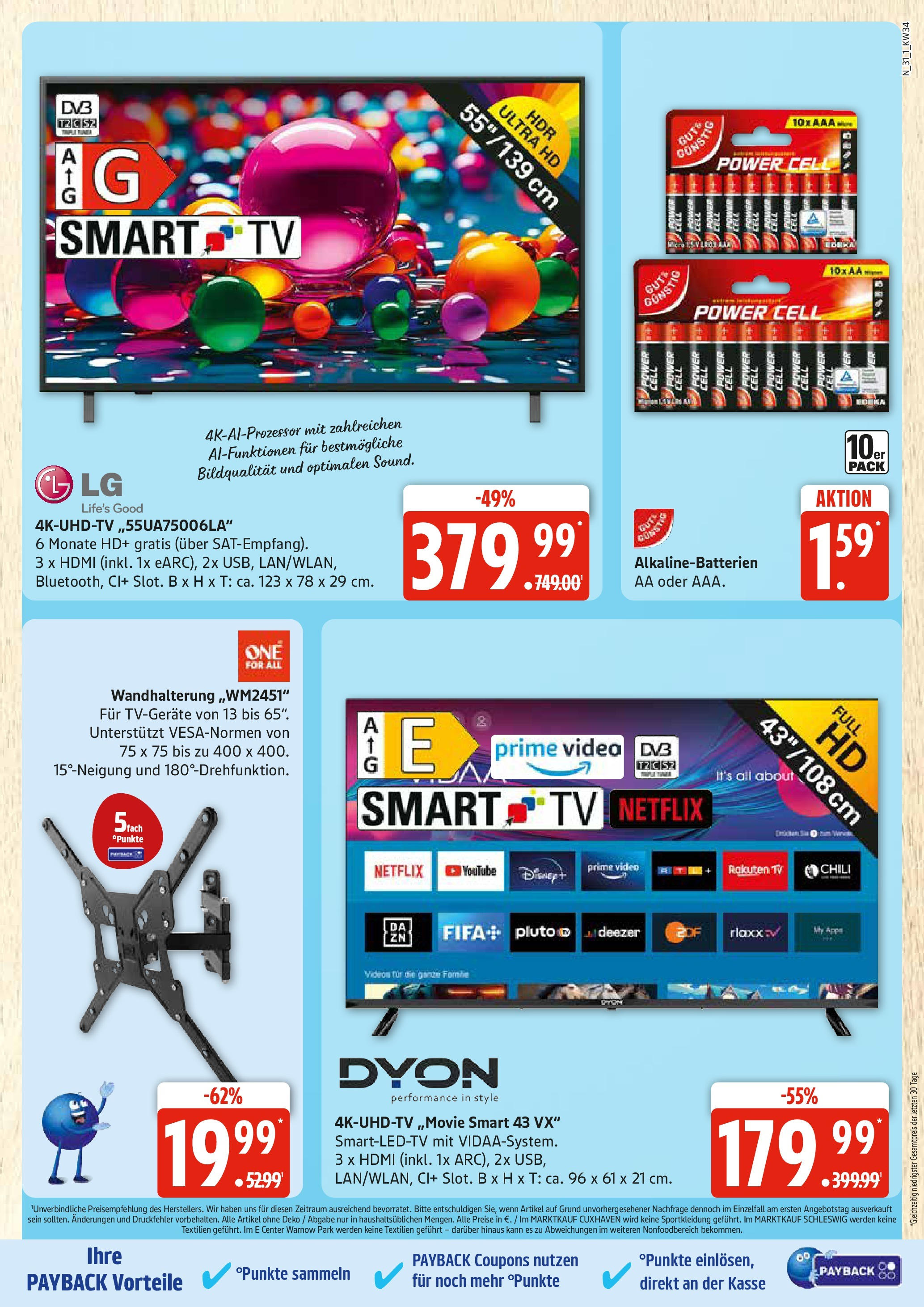 Edeka prospekt Rostock	 (ab 17.08.2025) » Angebote Online | Seite: 31 | Produkte: LG, Chili, TV, Video