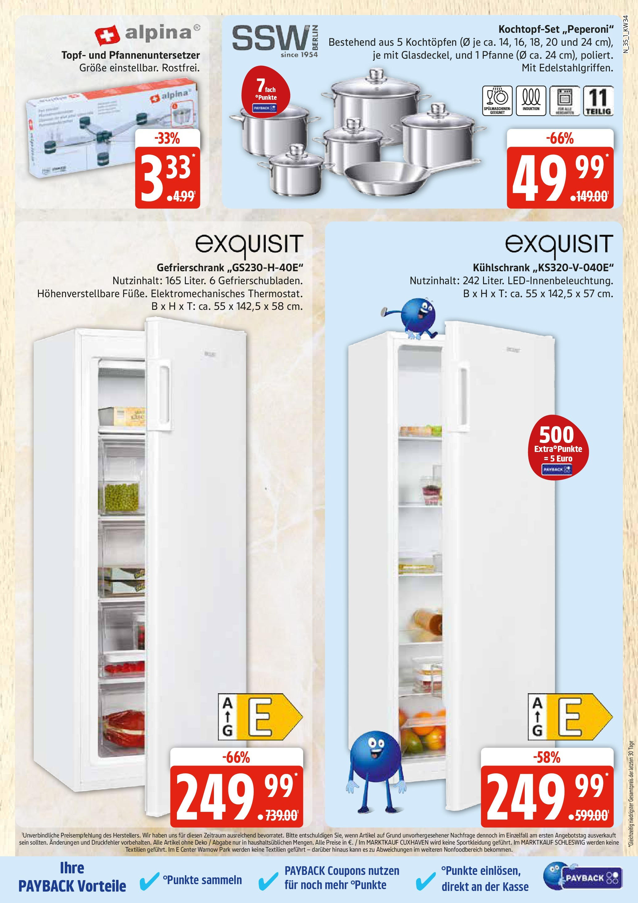 Edeka prospekt Rostock	 (ab 17.08.2025) » Angebote Online | Seite: 35 | Produkte: Gefrierschrank, Kühlschrank