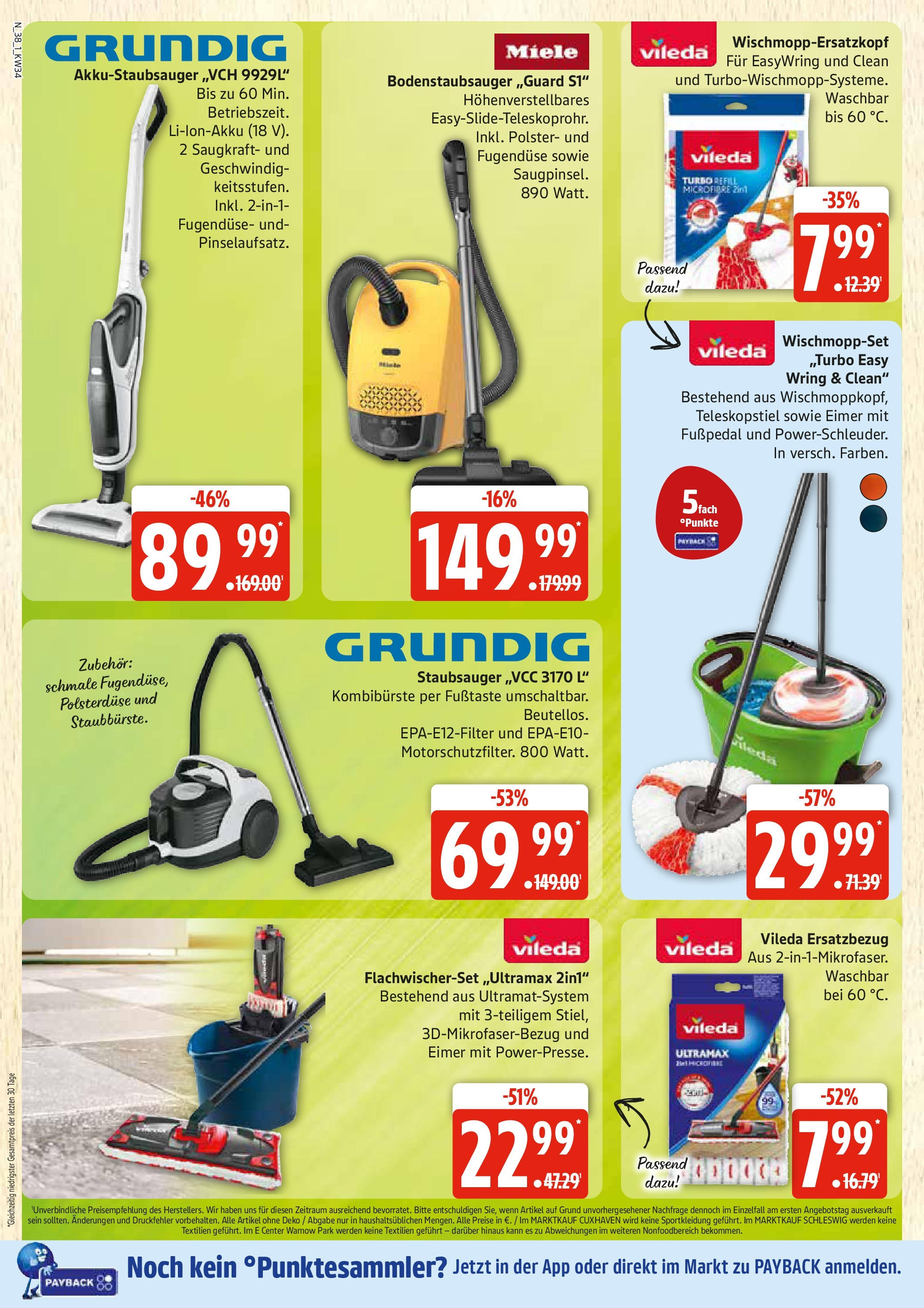 Edeka prospekt Rostock	 (ab 17.08.2025) » Angebote Online | Seite: 38 | Produkte: Miele, Staubsauger