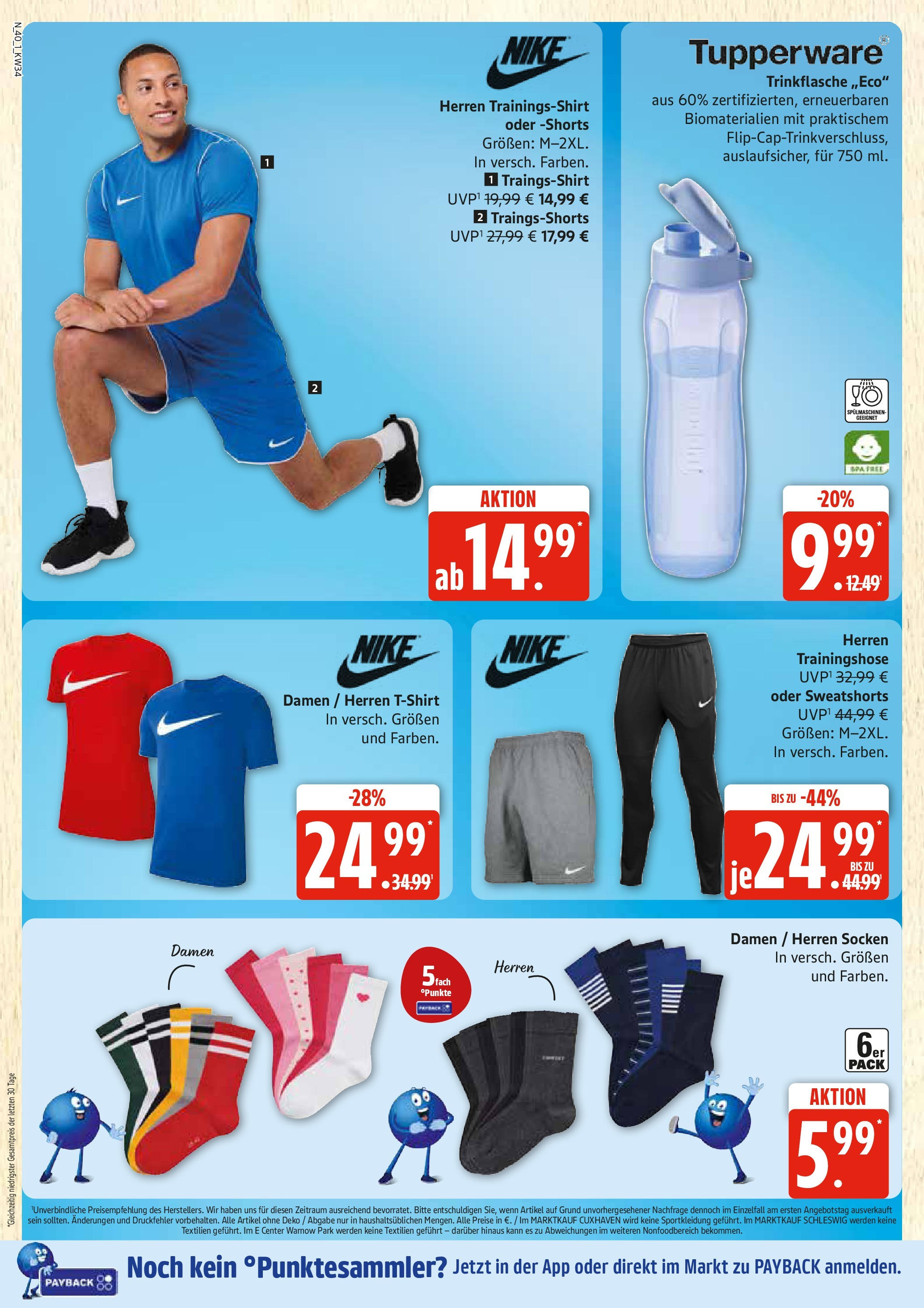 Edeka prospekt Rostock	 (ab 17.08.2025) » Angebote Online | Seite: 40 | Produkte: T-Shirt, Sweatshorts, Trainingshose, Socken