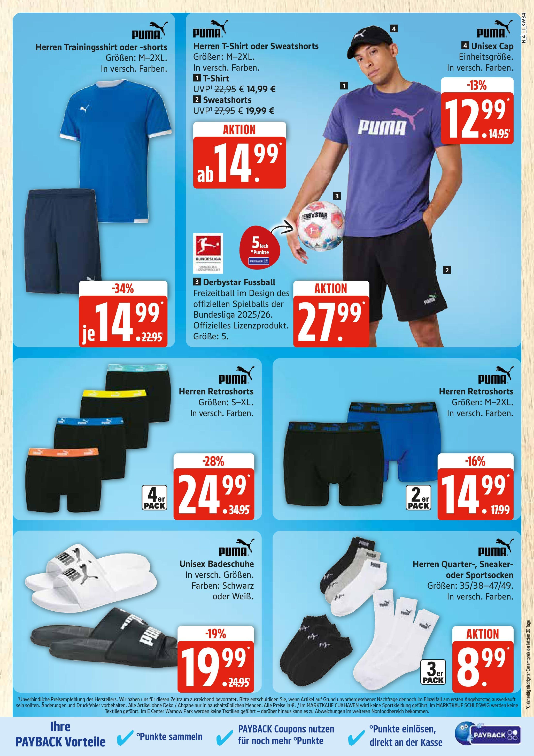 Edeka prospekt Rostock	 (ab 17.08.2025) » Angebote Online | Seite: 41 | Produkte: T-Shirt, Sweatshorts, Fußball, Football