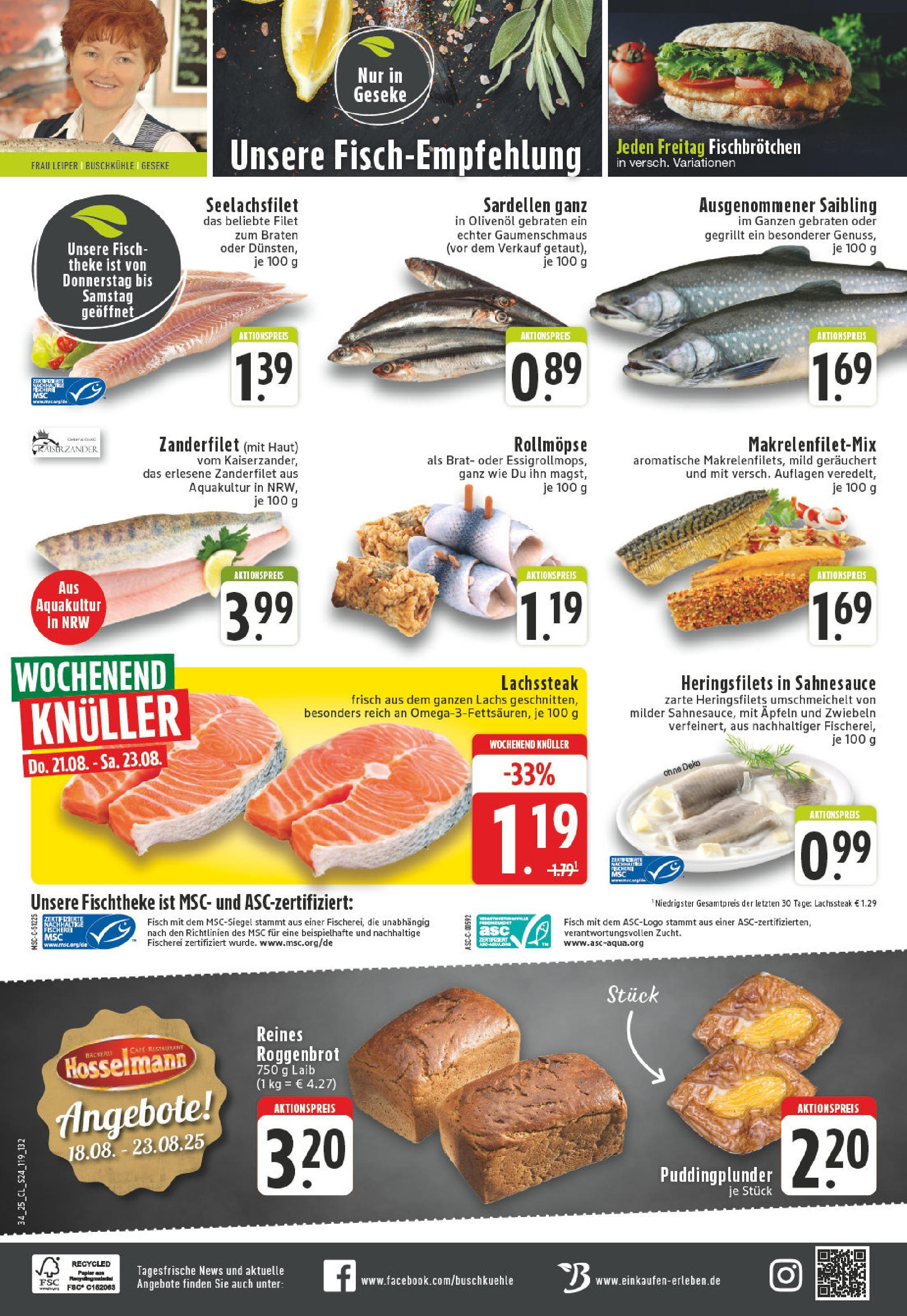 Edeka prospekt Geseke	 (ab 17.08.2025) » Angebote Online | Seite: 24 | Produkte: Theke, Olivenol, Lachs, Zwiebeln