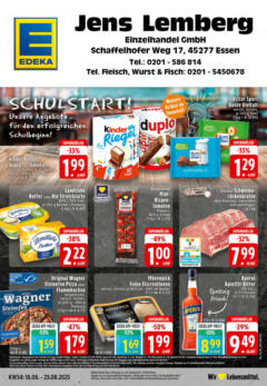 Edeka prospekt Essen	 - gültig ab dem 17.08.2025 | Seite: 24 | Produkte: Theke, Schweinenacken, Tomaten, Champignons