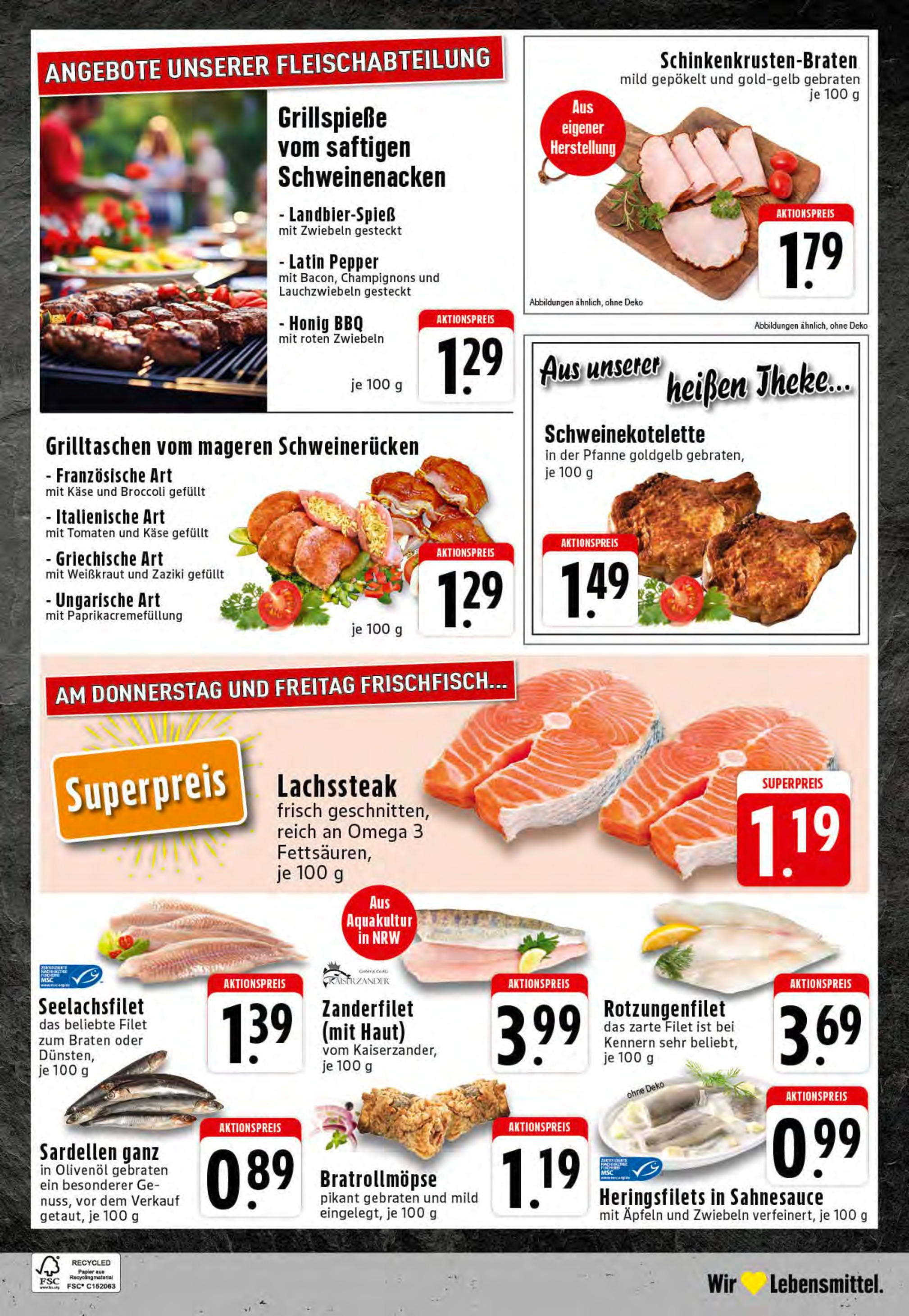 Edeka prospekt Essen	 (ab 17.08.2025) » Angebote Online | Seite: 24 | Produkte: Schweinenacken, Champignons, Zwiebeln, Schweinerucken