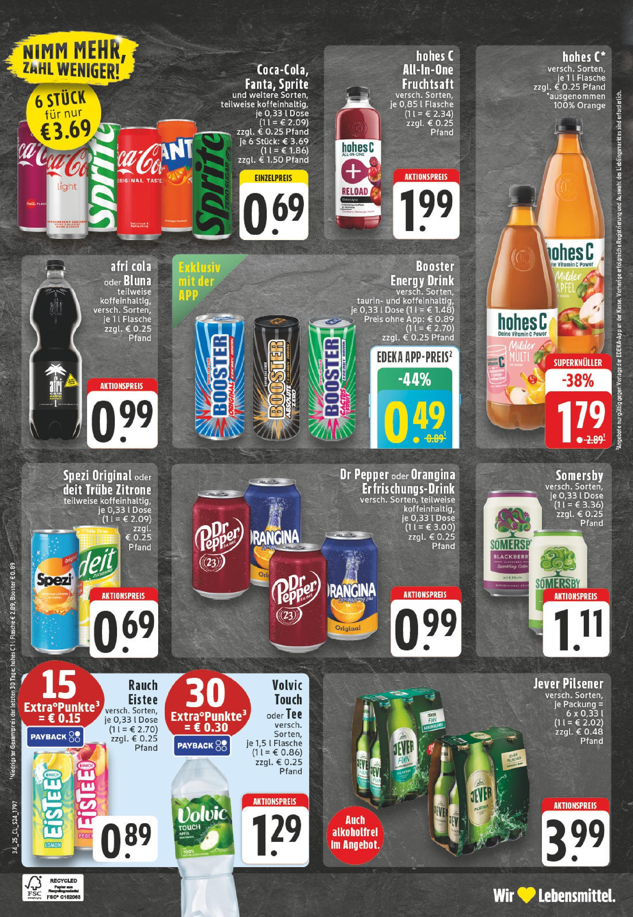 Edeka prospekt Bielefeld	 (ab 17.08.2025) » Angebote Online | Seite: 24 | Produkte: Sprite, Cola, Äpfel, Zitrone