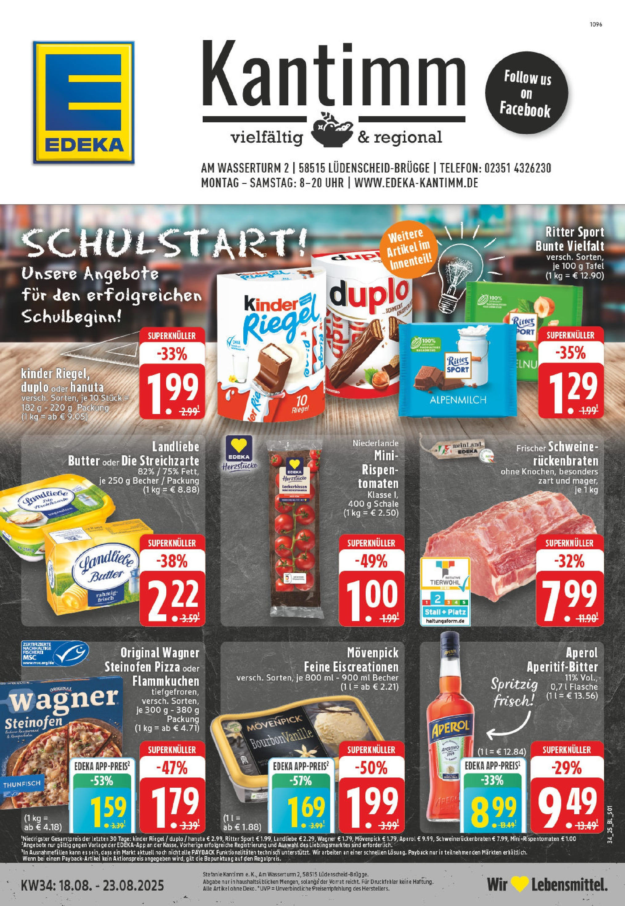EDEKA Prospekt ab 17.08.2025 - Prospekt Lüdenscheid Online
