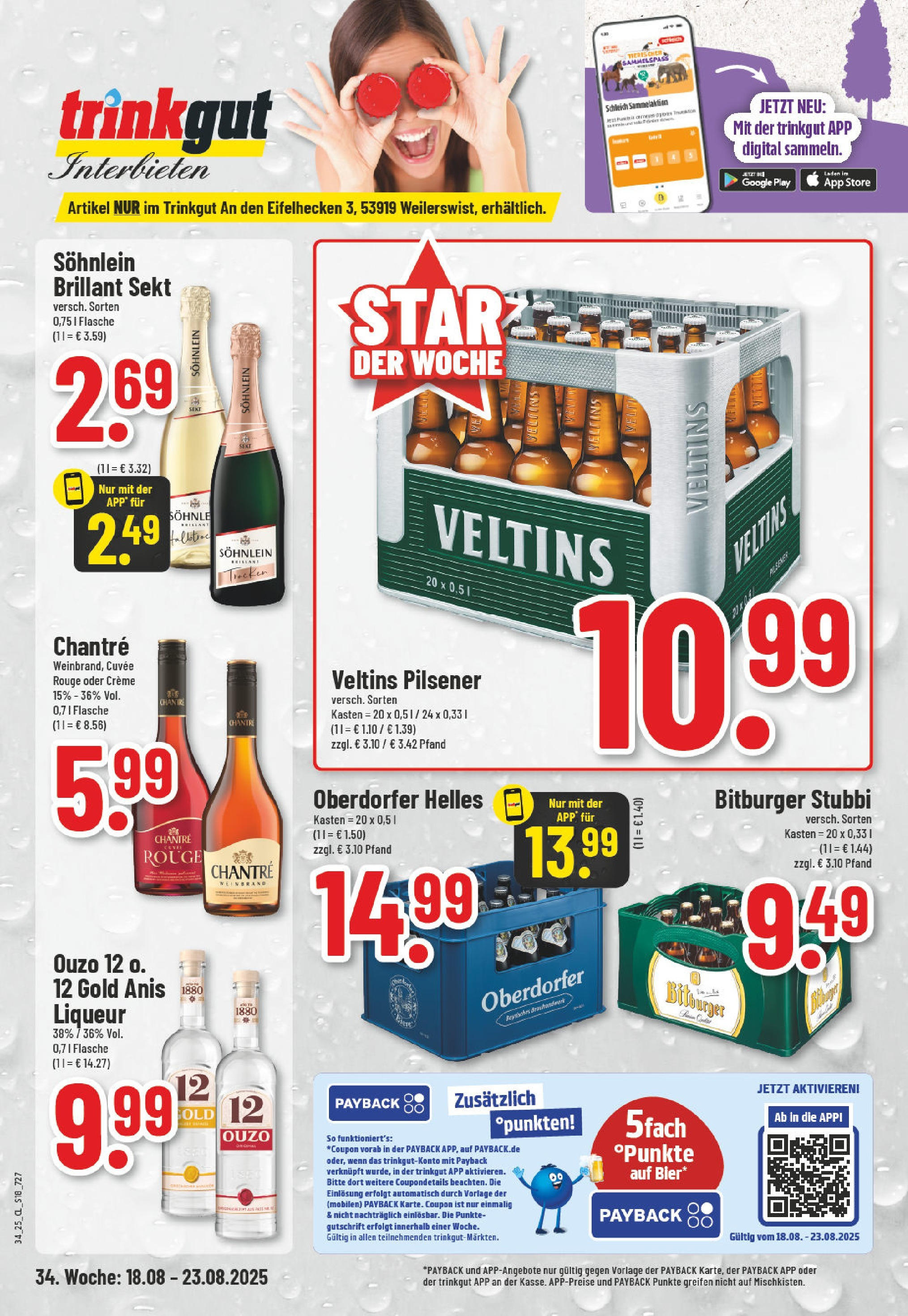 Edeka prospekt Weilerswist	 (ab 17.08.2025) » Angebote Online | Seite: 18 | Produkte: Bitburger, Rouge, Creme, Veltins