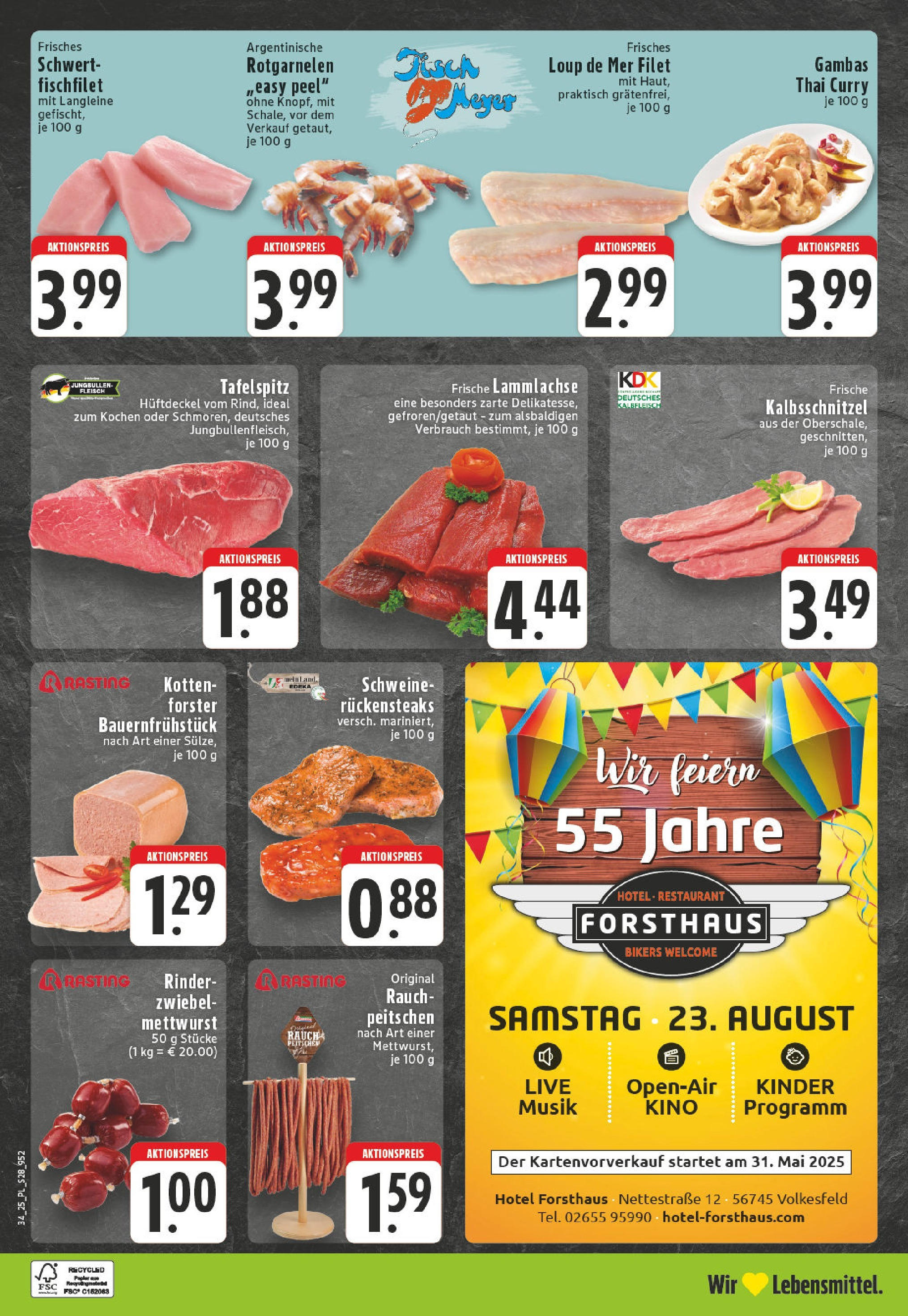 Edeka prospekt Bornheim (ab 17.08.2025) » Angebote Online | Seite: 28 | Produkte: Tafelspitz, Tisch, Steak, Fleisch Edeka prospekt Bornheim (ab 17.08.2025) » Angebote Online | Seite: 28 | Produkte: Tafelspitz, Tisch, Steak, Fleisch