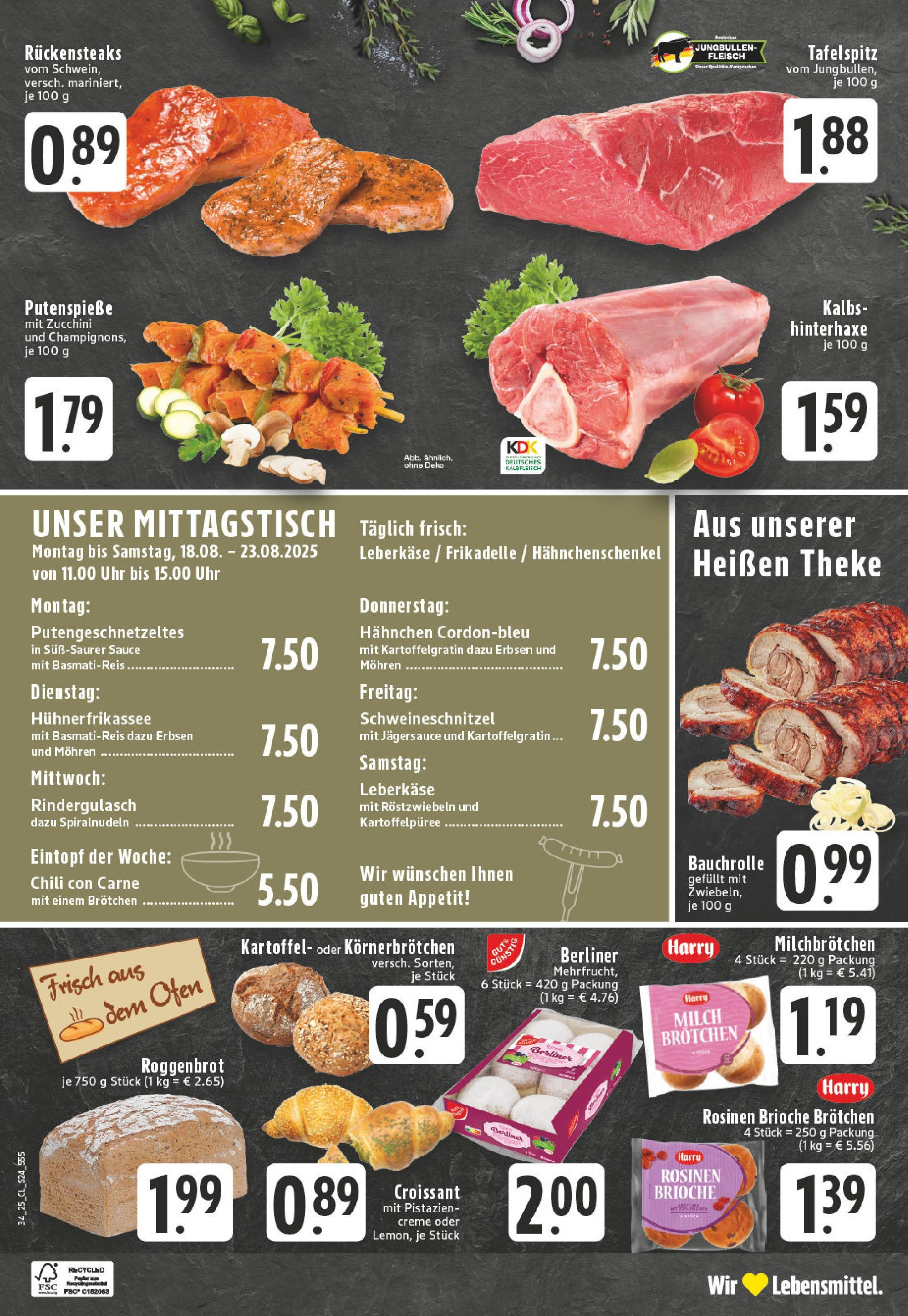 Edeka prospekt Duisburg-Walsum	 (ab 17.08.2025) » Angebote Online | Seite: 24 | Produkte: Ofen, Hahnchen, Schnitzel, Uhr