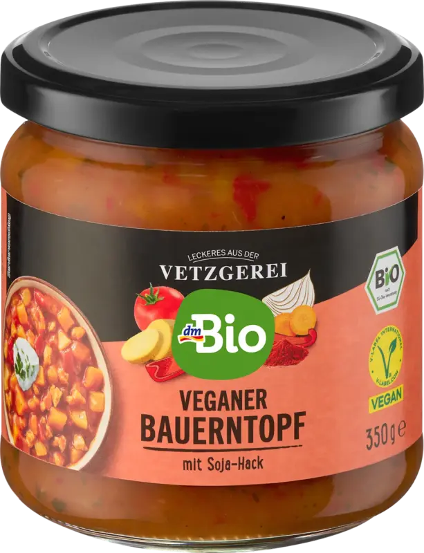 dmBio Veganer Bauerntopf mit Soja-Hack