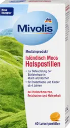 Mivolis Isländisch Moos Halspastillen