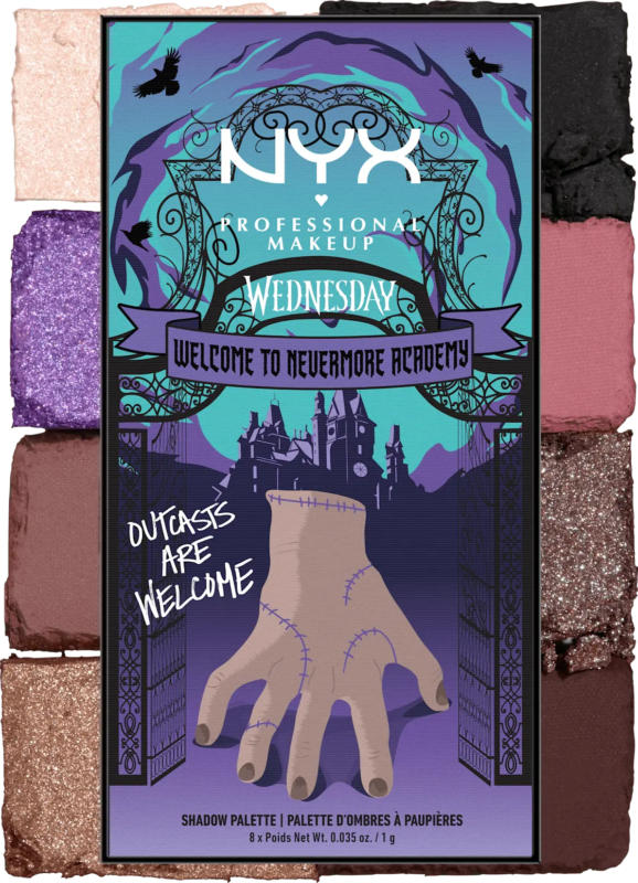 NYX PROFESSIONAL MAKEUP Lidschattenpalette Wednesday The Nevermore Academy
