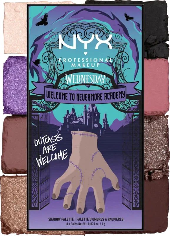 NYX PROFESSIONAL MAKEUP Lidschattenpalette Wednesday The Nevermore Academy
