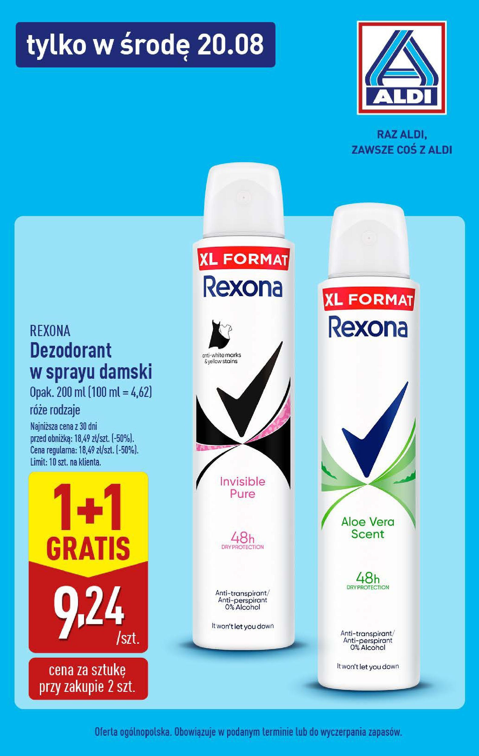 Aldi Gazetka - Tylko w środę od 20.08.2025 - Ulotka PDF, promocje | Strona: 3 | Produkty: Dezodorant