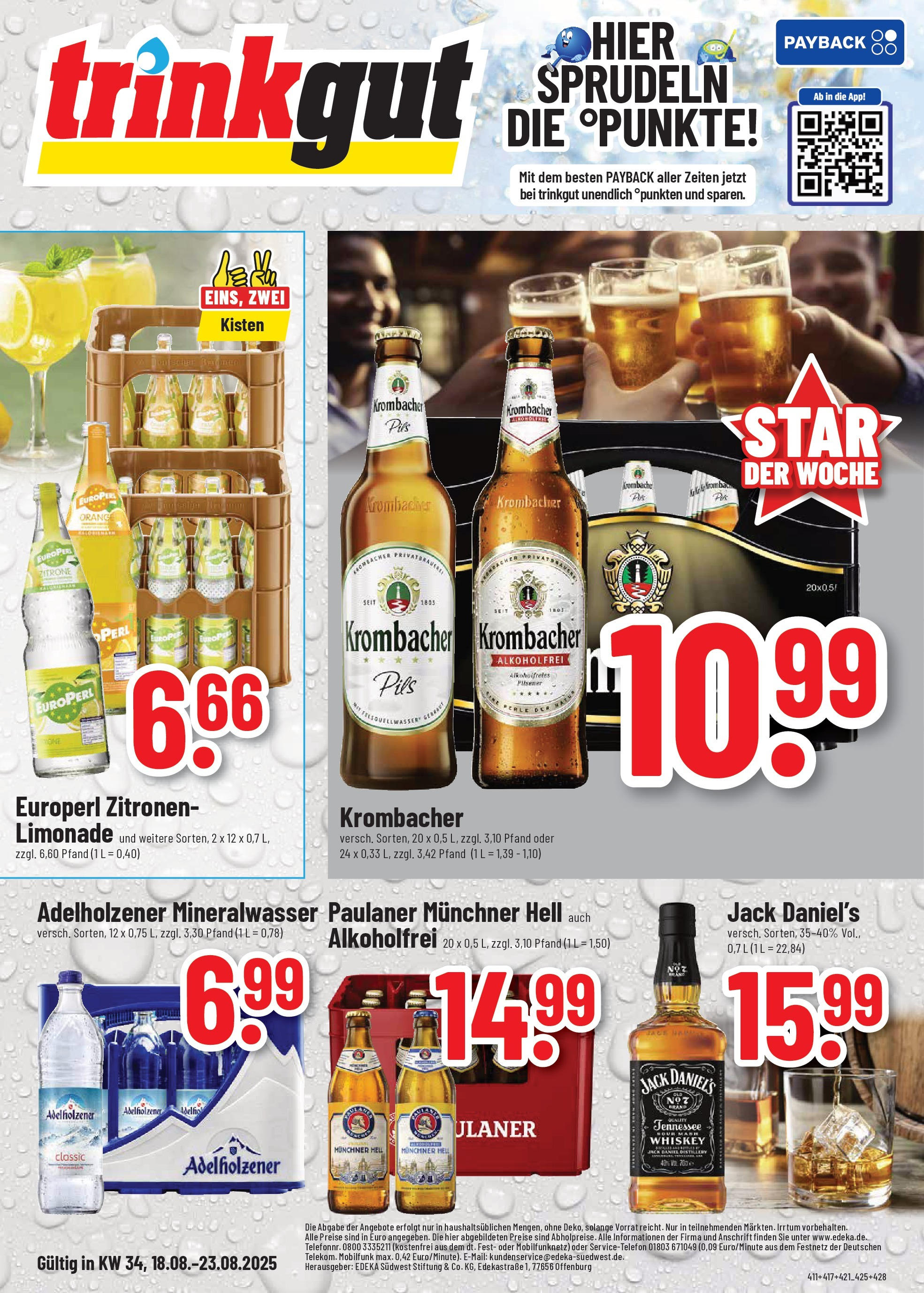 Trinkgut prospekt Idstein	 (ab 17.08.2025) » Angebote online | Seite: 1 | Produkte: Krombacher alkoholfrei, Zitrone, Whiskey, Zitronen