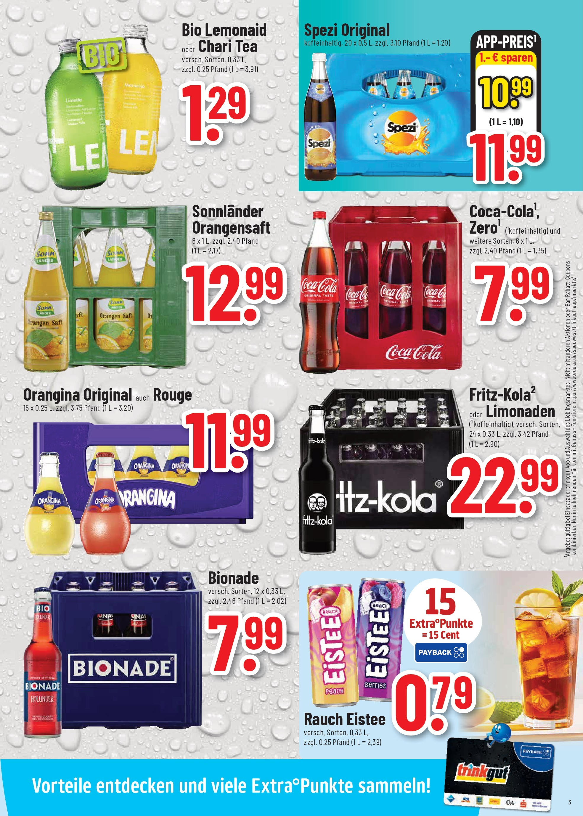 Trinkgut prospekt Idstein	 (ab 17.08.2025) » Angebote online | Seite: 3 | Produkte: Coca cola, Cola, Bionade, Limette