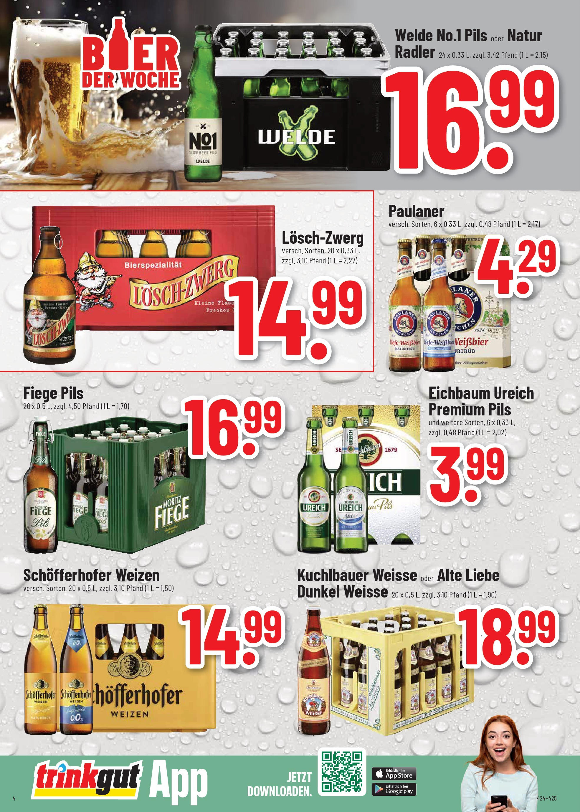 Trinkgut prospekt Wiesenbach	 (ab 17.08.2025) » Angebote online | Seite: 4 | Produkte: Pils, Radler, Paulaner
