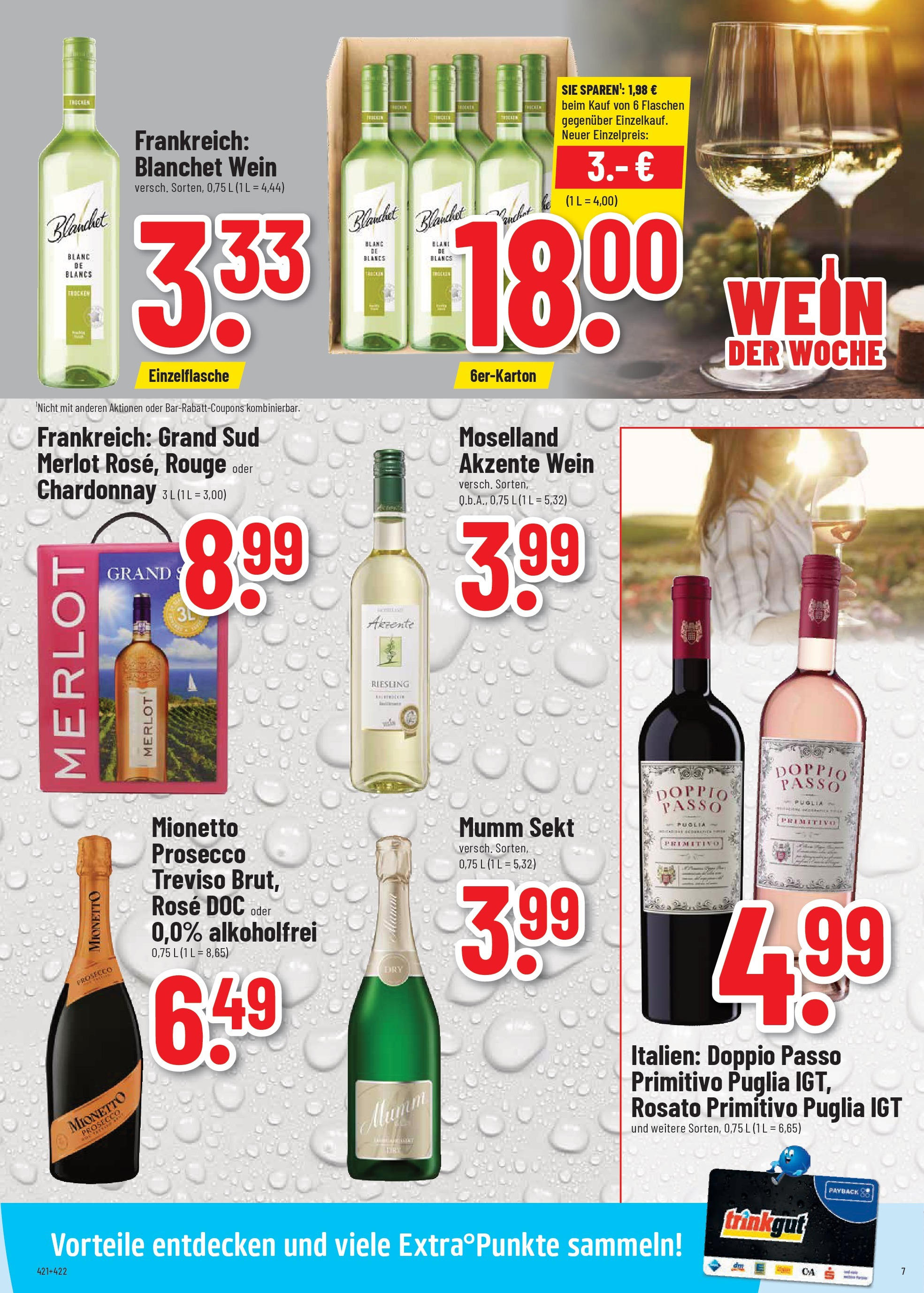 Trinkgut prospekt Wittlich	 (ab 17.08.2025) » Angebote online | Seite: 7 | Produkte: Merlot, Rouge, Prosecco, Wein
