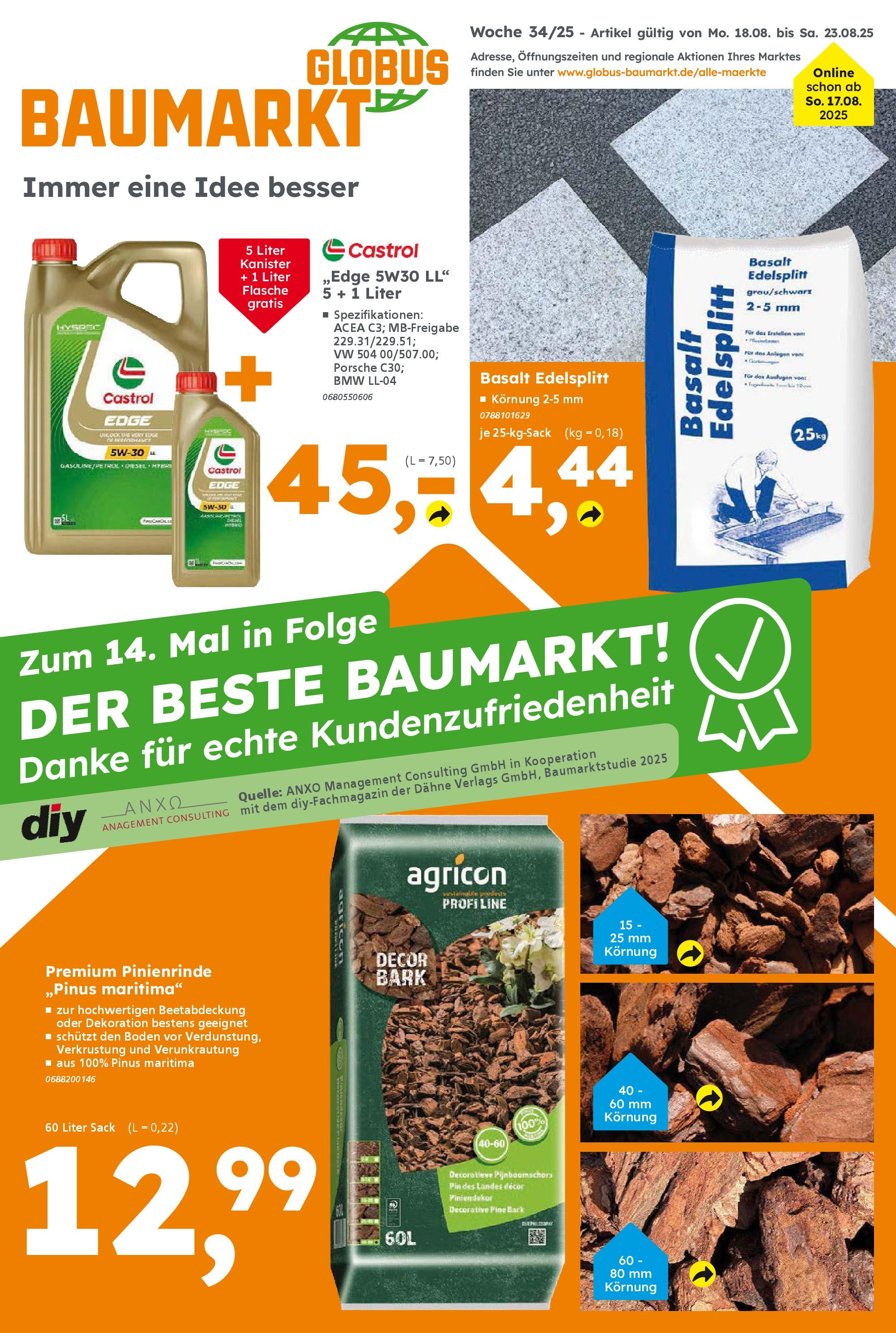 Globus Baumarkt prospekt Völklingen	 (ab 17.08.2025) zum Blättern | Seite: 1