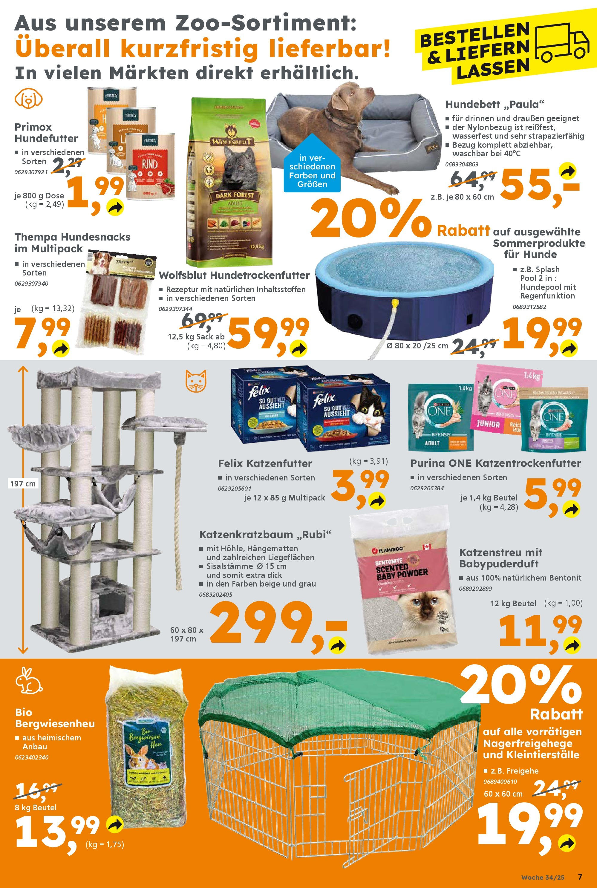 Globus Baumarkt prospekt Völklingen	 (ab 17.08.2025) zum Blättern | Seite: 7 | Produkte: Purina one, Katzenfutter