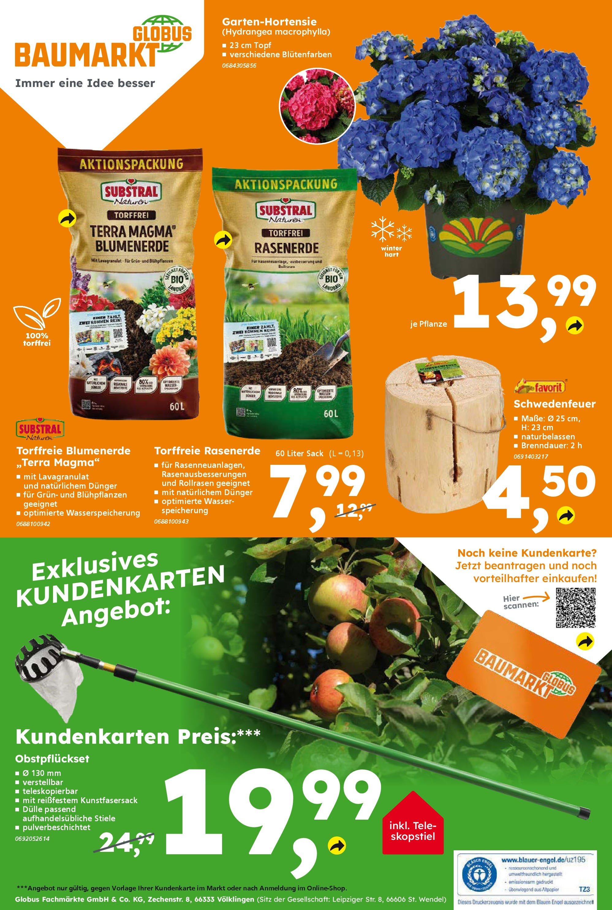 Globus Baumarkt prospekt Völklingen	 (ab 17.08.2025) zum Blättern | Seite: 20 | Produkte: Blumenerde, Wasser