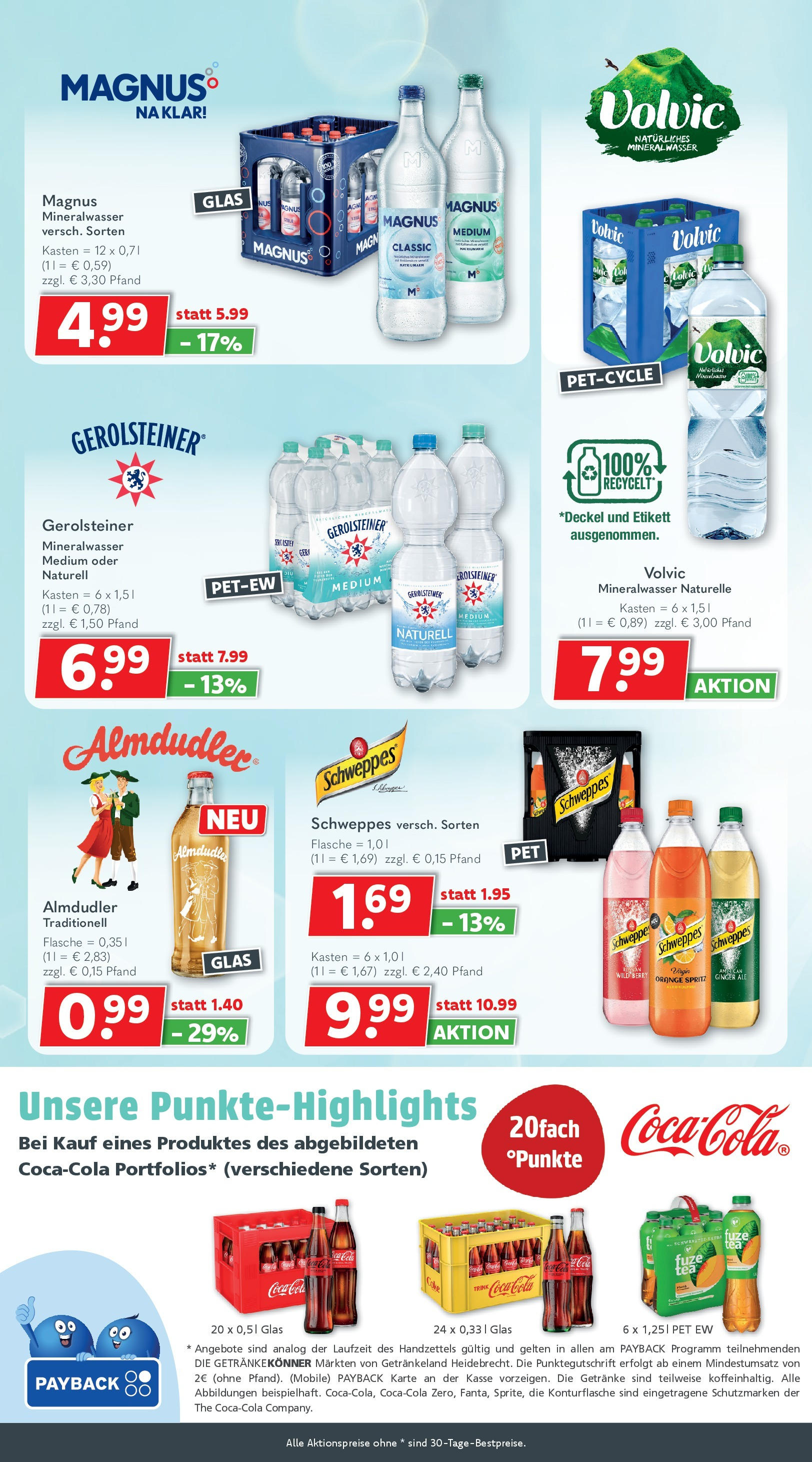 Getränkeland - Getränkeland: Getränkeangebote (ab 17.08.2025) zum Blättern | Seite: 5 | Produkte: Coca cola, Schweppes, Mineralwasser, Volvic