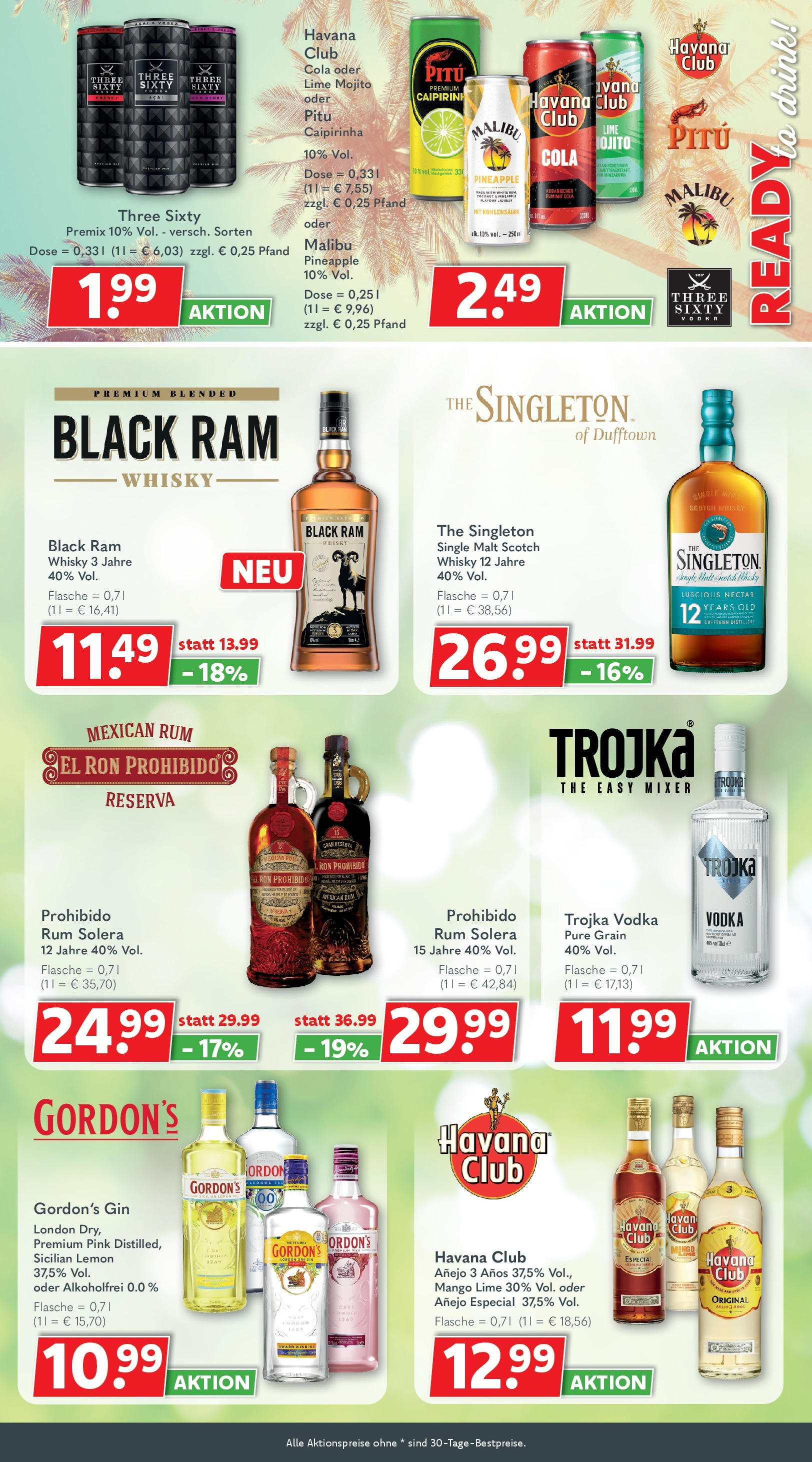 Getränkeland - Getränkeland: Getränkeangebote (ab 17.08.2025) zum Blättern | Seite: 9 | Produkte: Gordon's gin, Havana club, Energy, Vodka