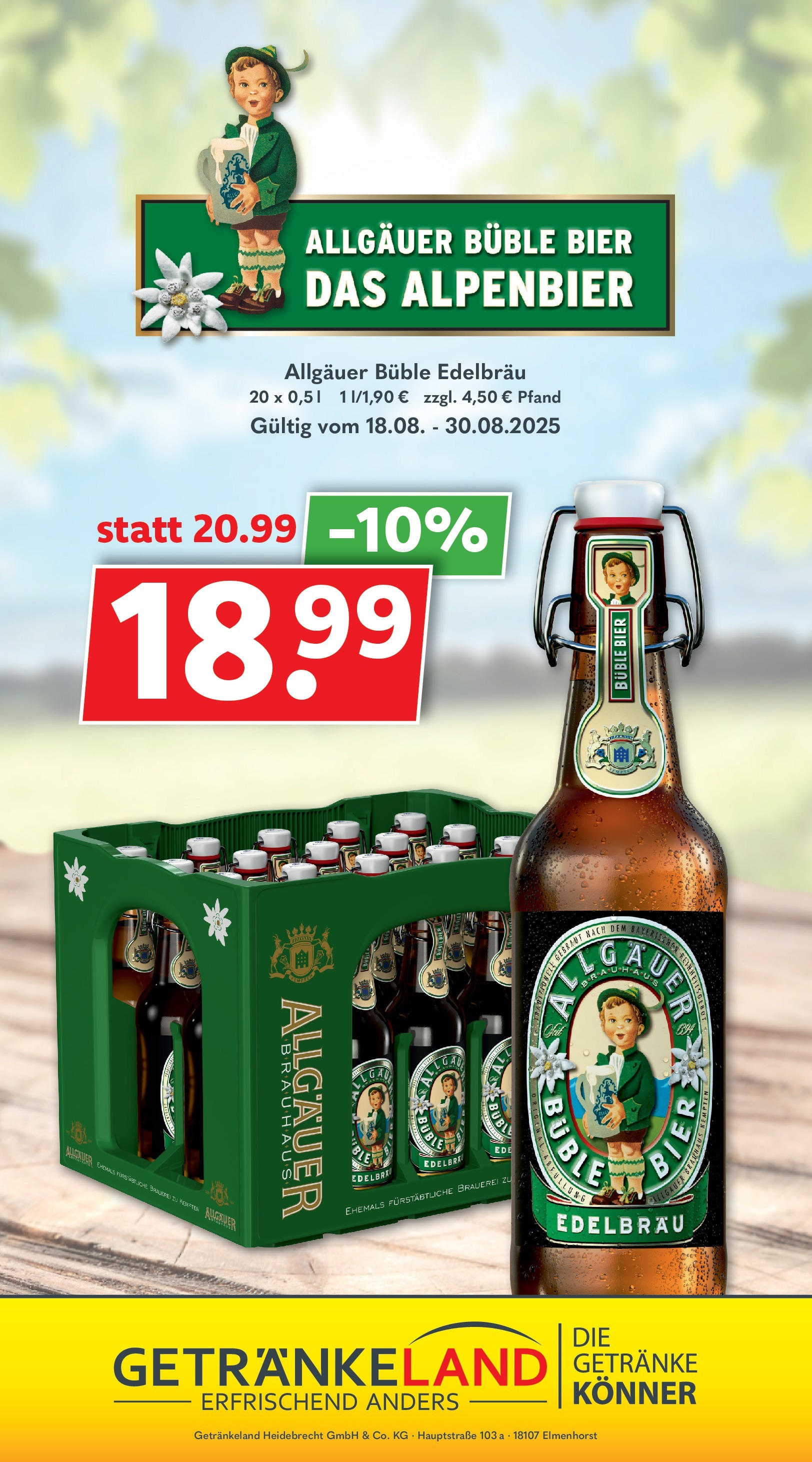 Getränkeland - Getränkeland: Getränkeangebote (ab 17.08.2025) zum Blättern | Seite: 11 | Produkte: Bier