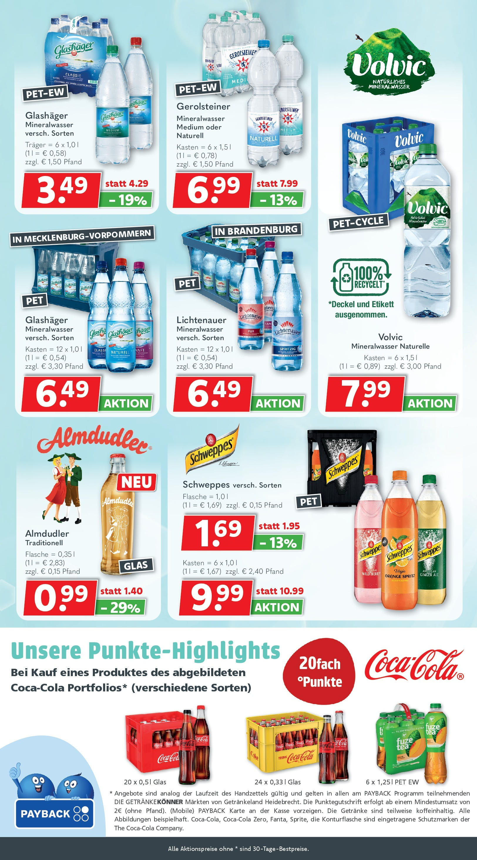 Getränkeland - Getränkeland: Getränkeangebote (ab 17.08.2025) zum Blättern | Seite: 5 | Produkte: Coca cola, Cola, Schweppes, Gerolsteiner