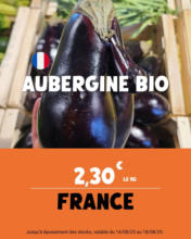 Offre valable du jeudi 14/08 au lundi 18/08.
