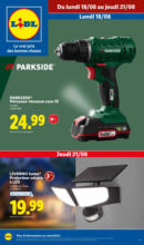 Profitez d'outils puissants et fiables Parkside à des prix exceptionnels chez Lidl.