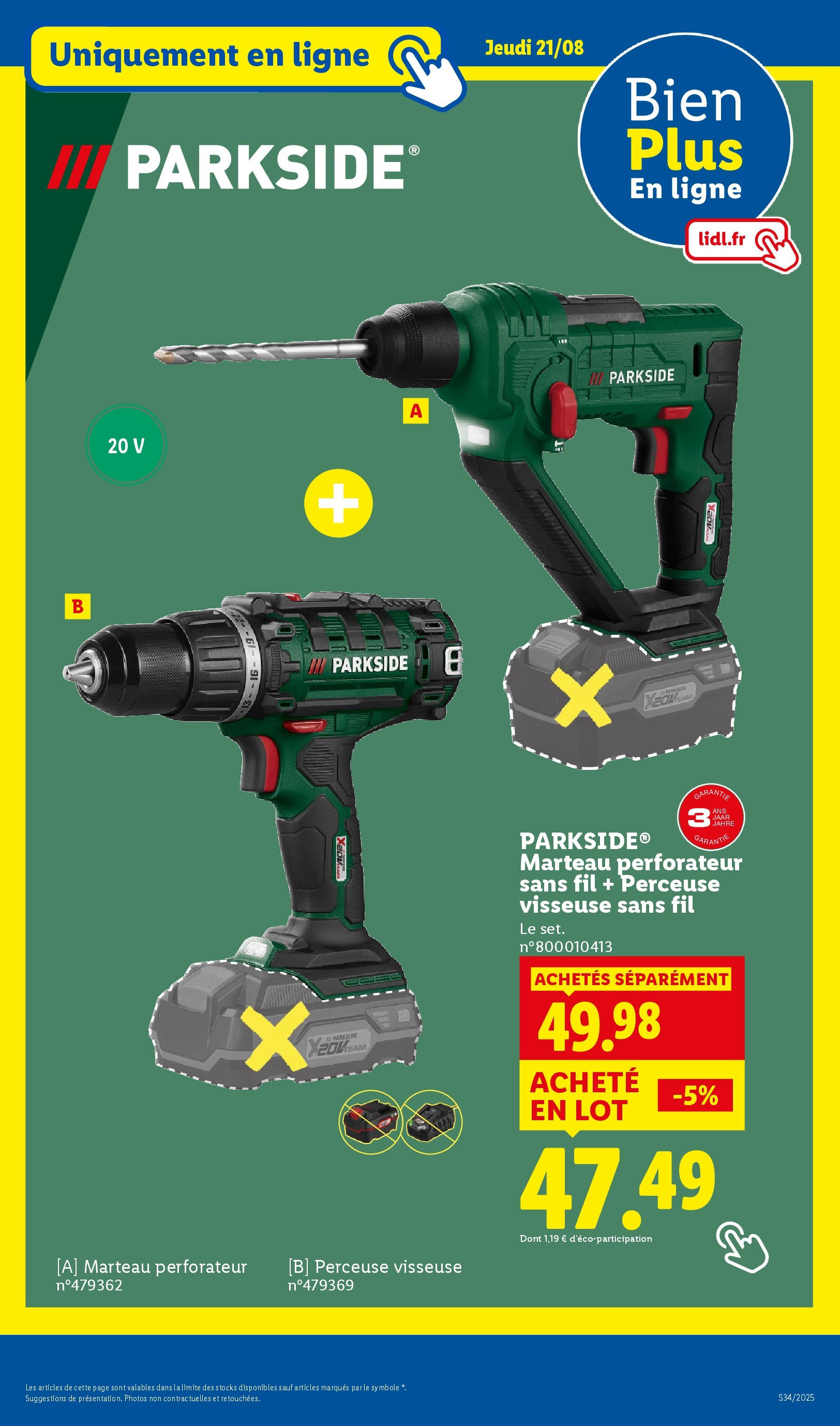 Catalogue LIDL du 17/08/2025 | Promo prospectus en ligne | Page: 27 | Produits: Perceuse, Marteau, Perceuse Visseuse