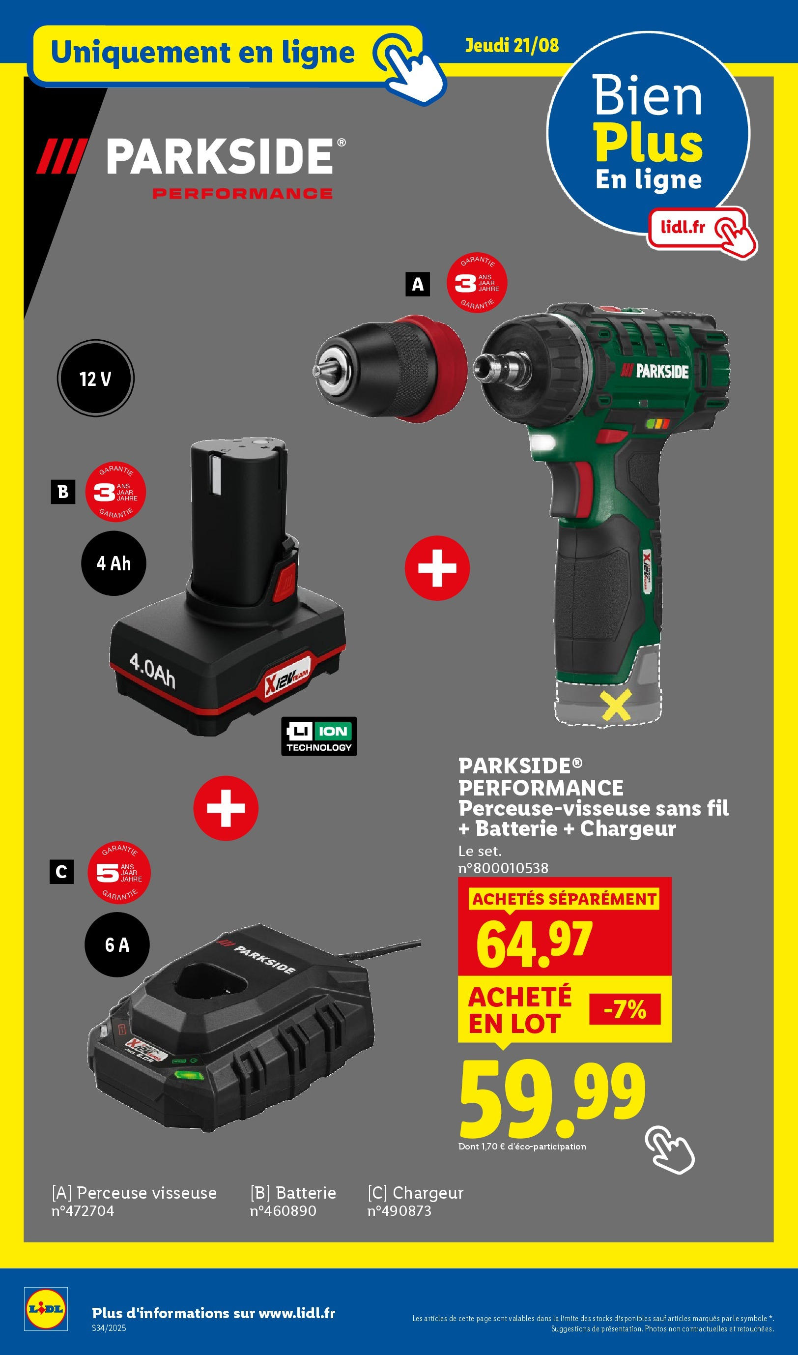 Catalogue LIDL du 17/08/2025 | Promo prospectus en ligne | Page: 28 | Produits: Perceuse, Perceuse Visseuse, Batterie